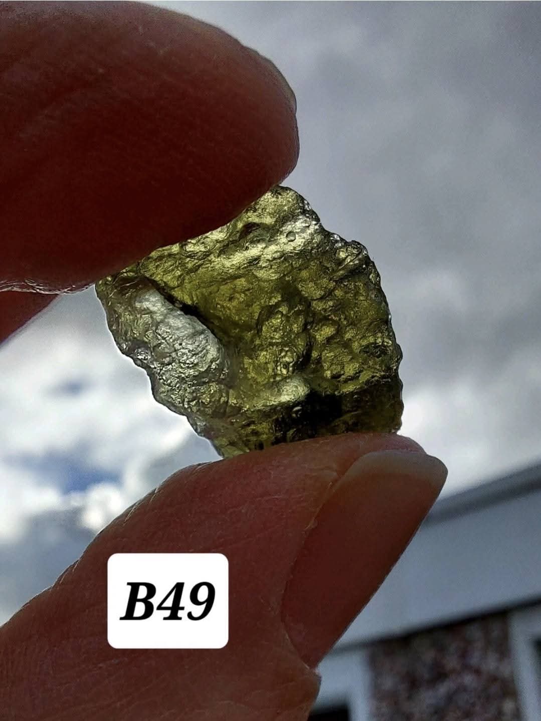 Moldavite Piece, 1.48g, Tektite (Ref: B49)