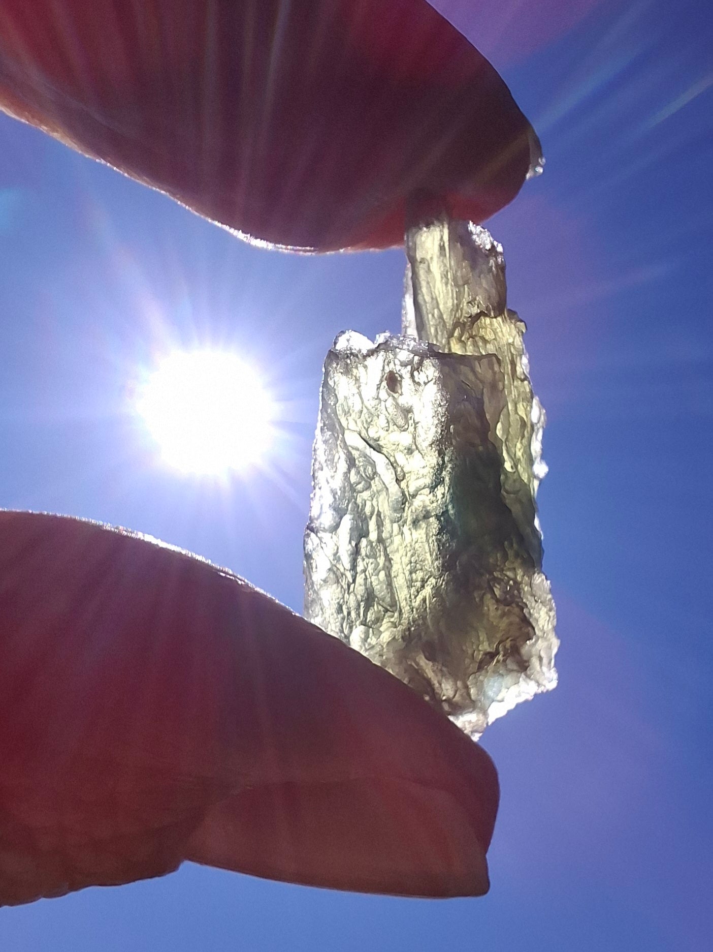 Moldavite Piece, ANGEL CHIME, 2.18g, Tektite (Ref: 745)