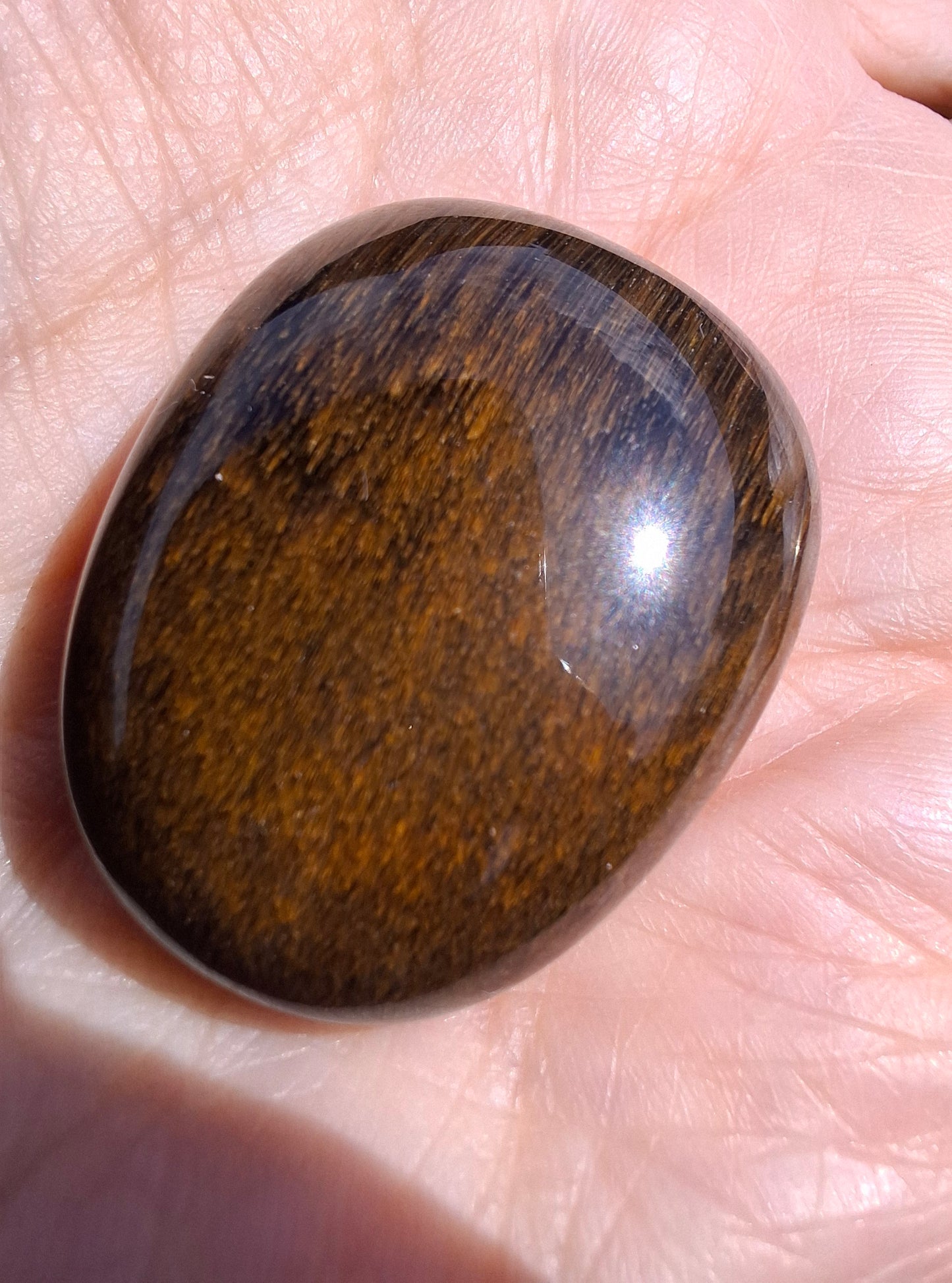 Blue Tigers Eye, Tumble Stone, Crystal (Ref: T19)
