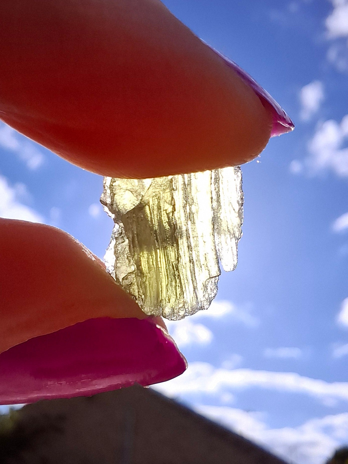 Moldavite Piece, 1.00g, Tektite (Ref: 1442)