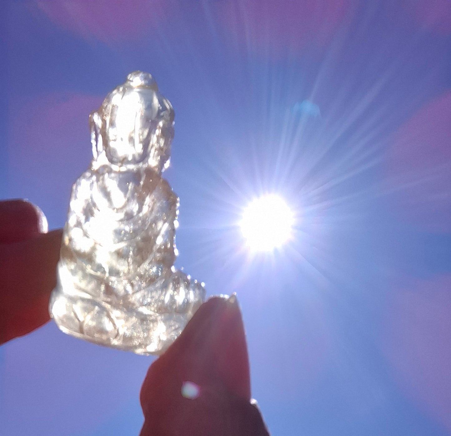 Libyan Desert Glass BUDDHA Carving, 6.80g, Tektite (Ref: LDG B3)