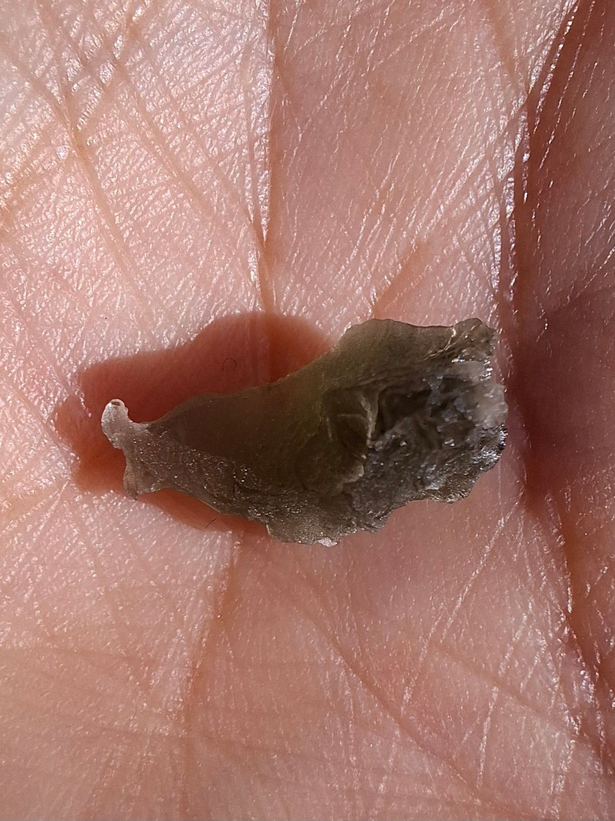 Moldavite Piece, 0.63g, Tektite (Ref: 1447)