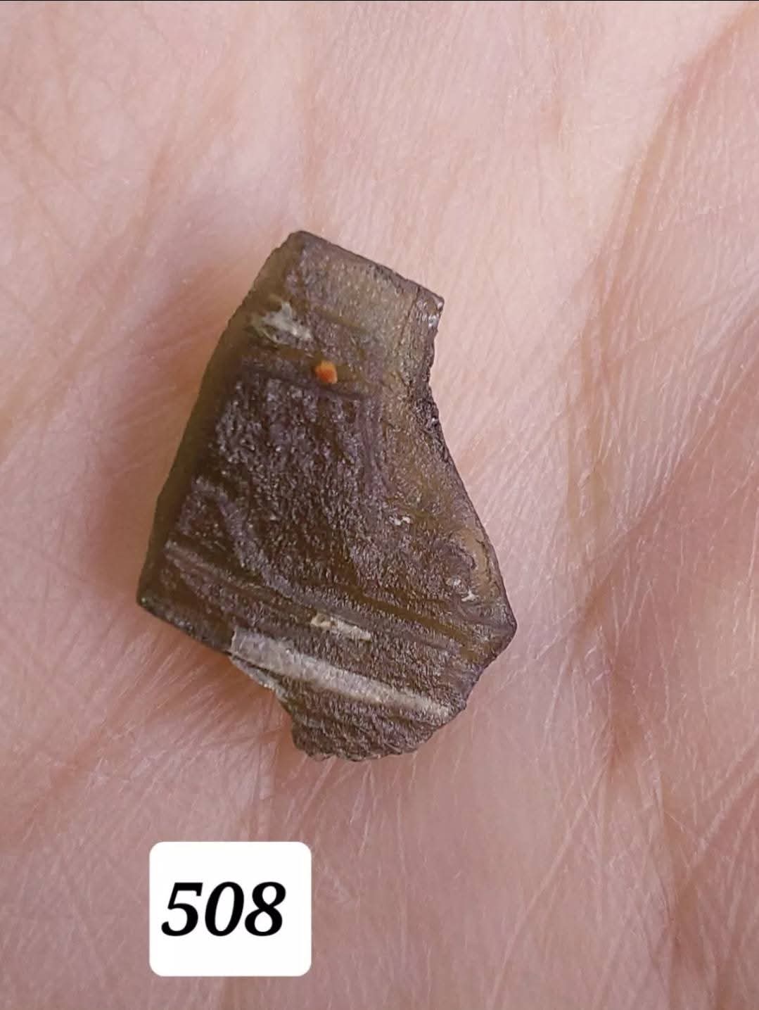 Moldavite Piece, 0.72g, Tektite (Ref: 508)