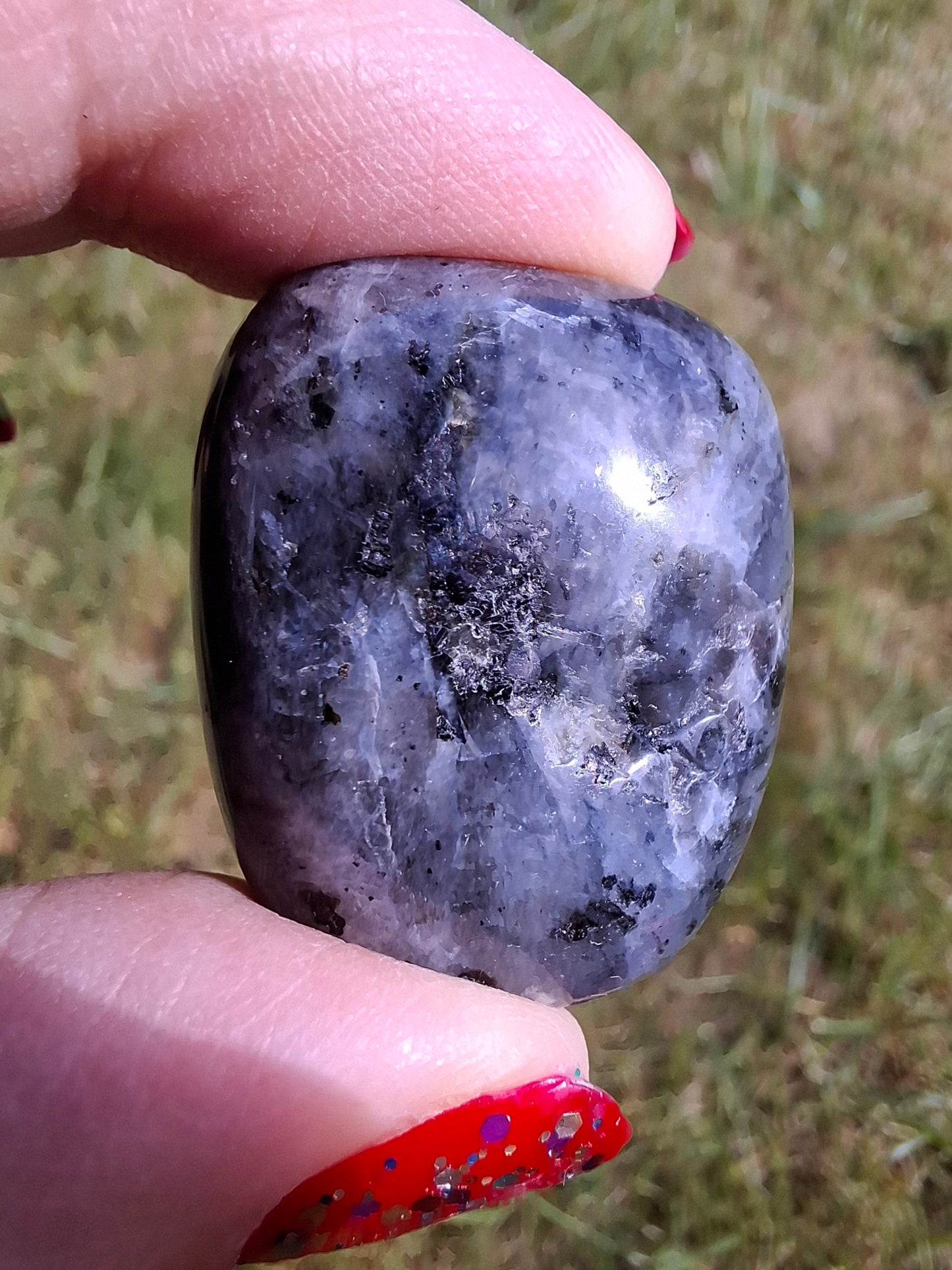 Larvikite, Tumble Stone, Crystal (Ref: T125)