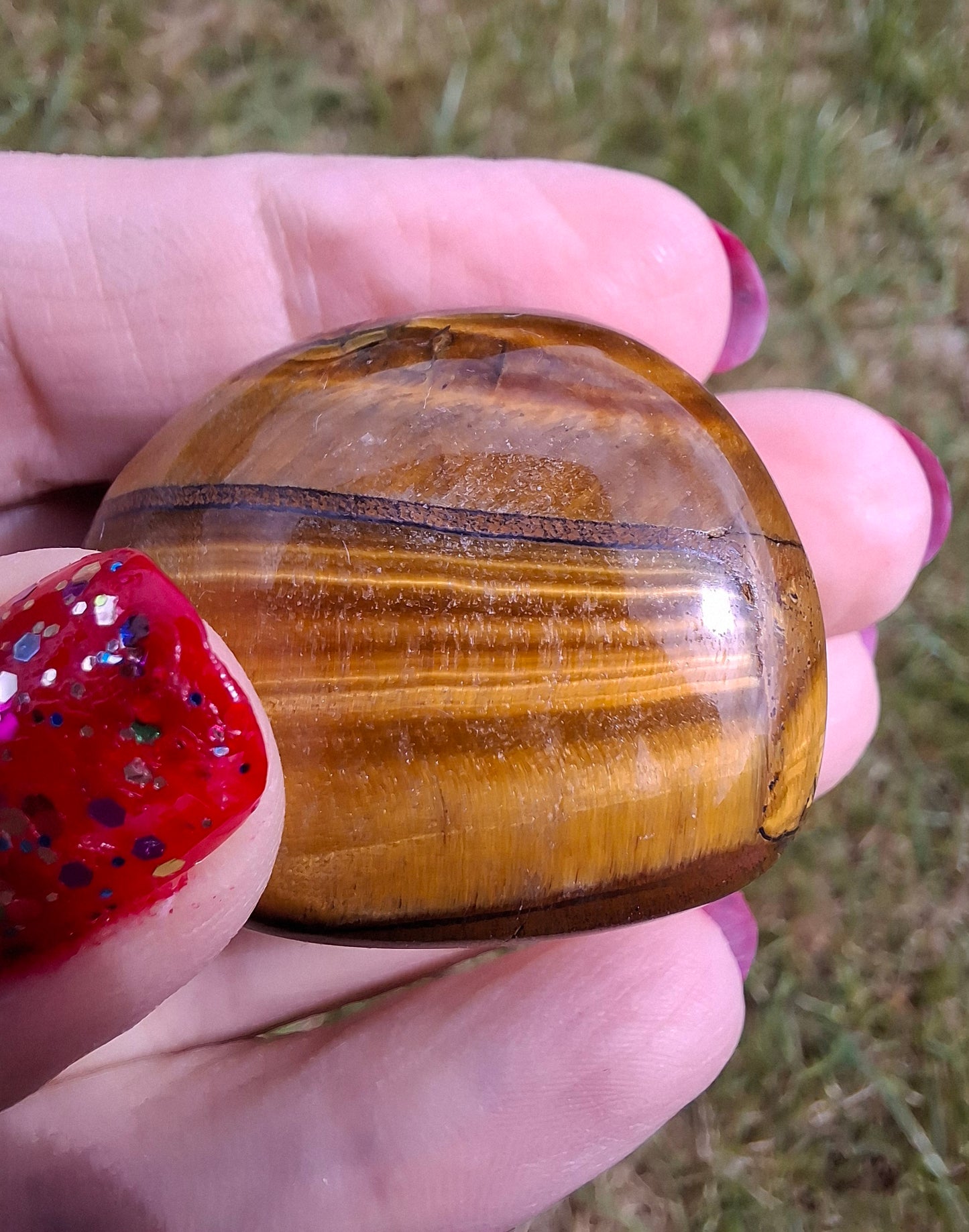 Tigers Eye, Tumble Stone, Crystal (Ref: T134)