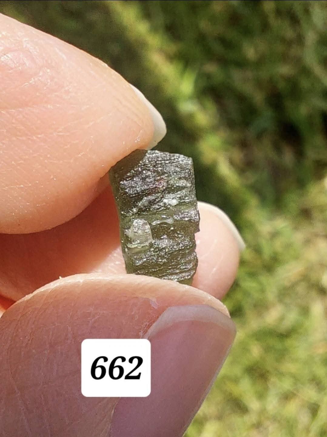 Moldavite Piece, 0.53g, Tektite (Ref: 662)