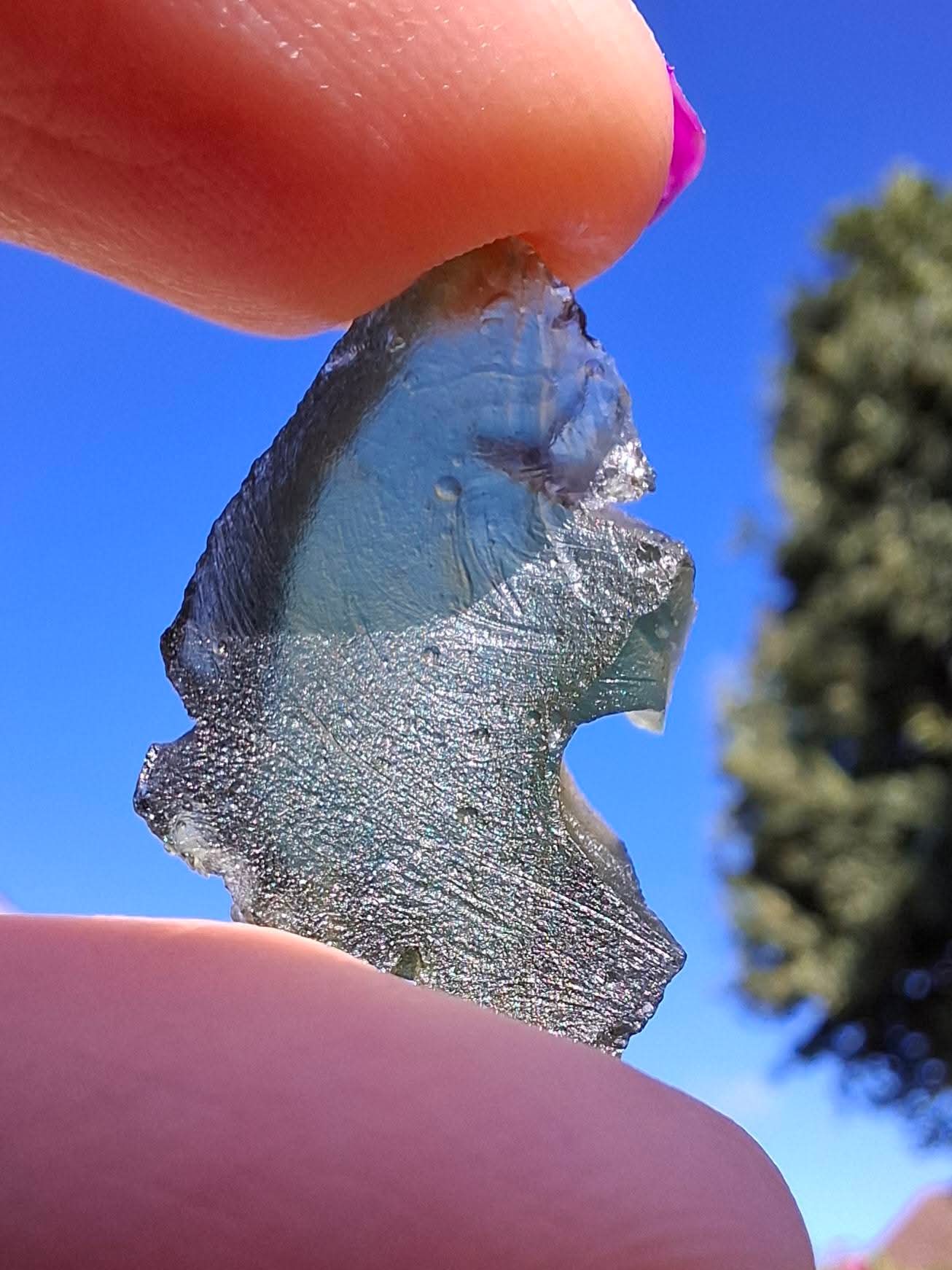 Moldavite Piece, 2.79g, Tektite (Ref: 1300)