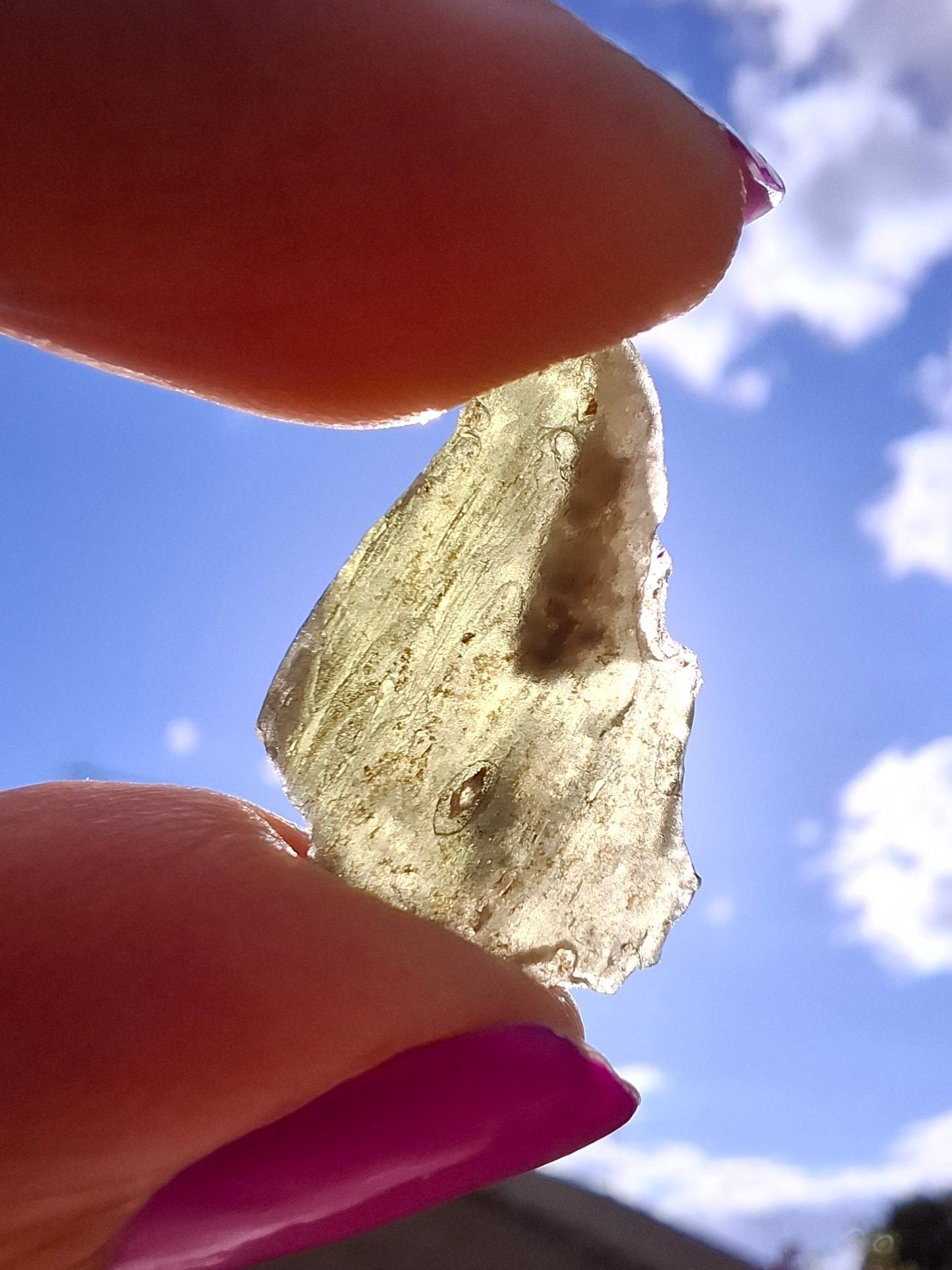 Moldavite Piece, 1.30g, Tektite (Ref: 1434)