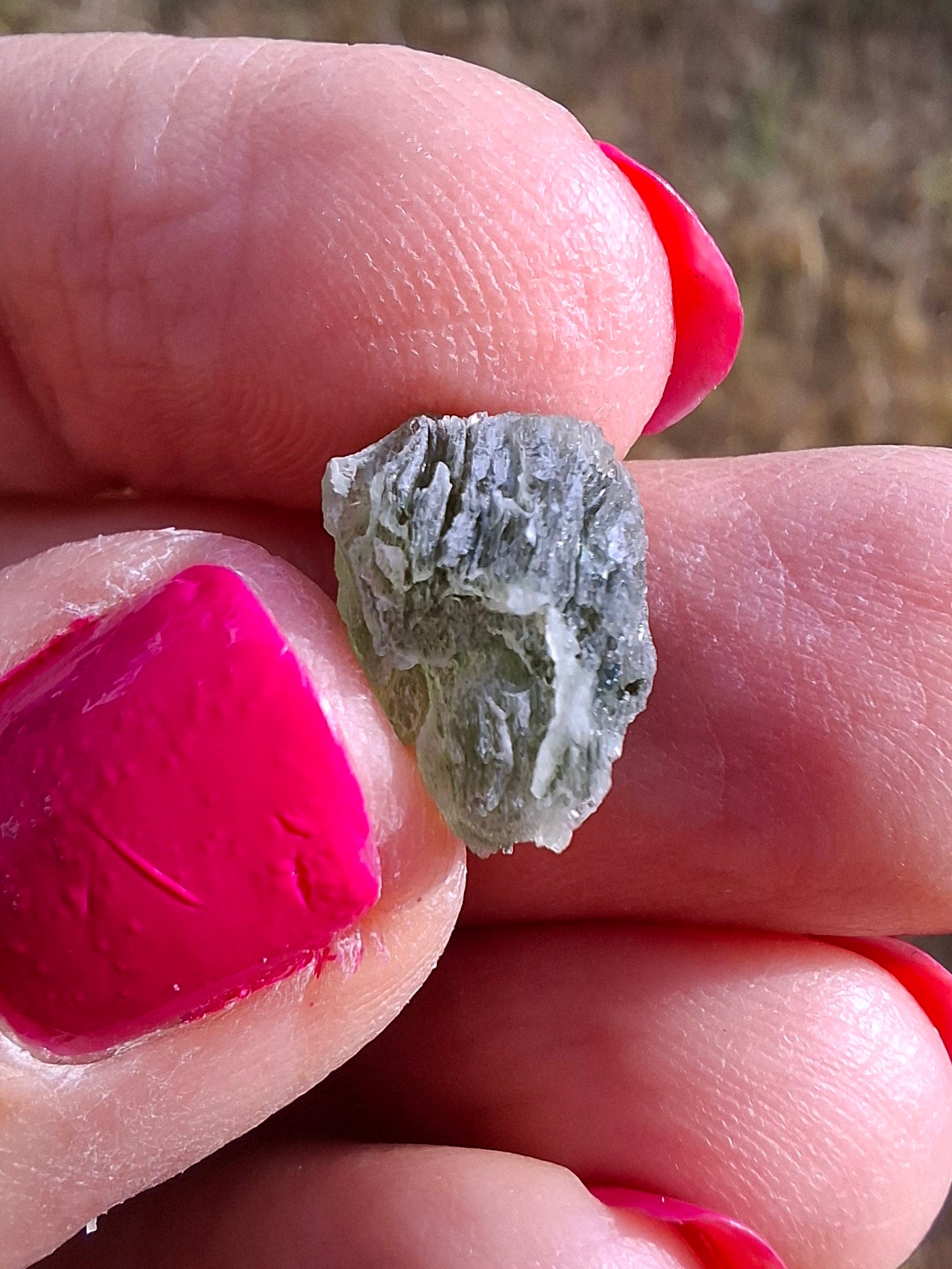 Moldavite Piece, SNOWFLAKE, FROSTED, BRUSNA, Tektite (Ref: 1492)