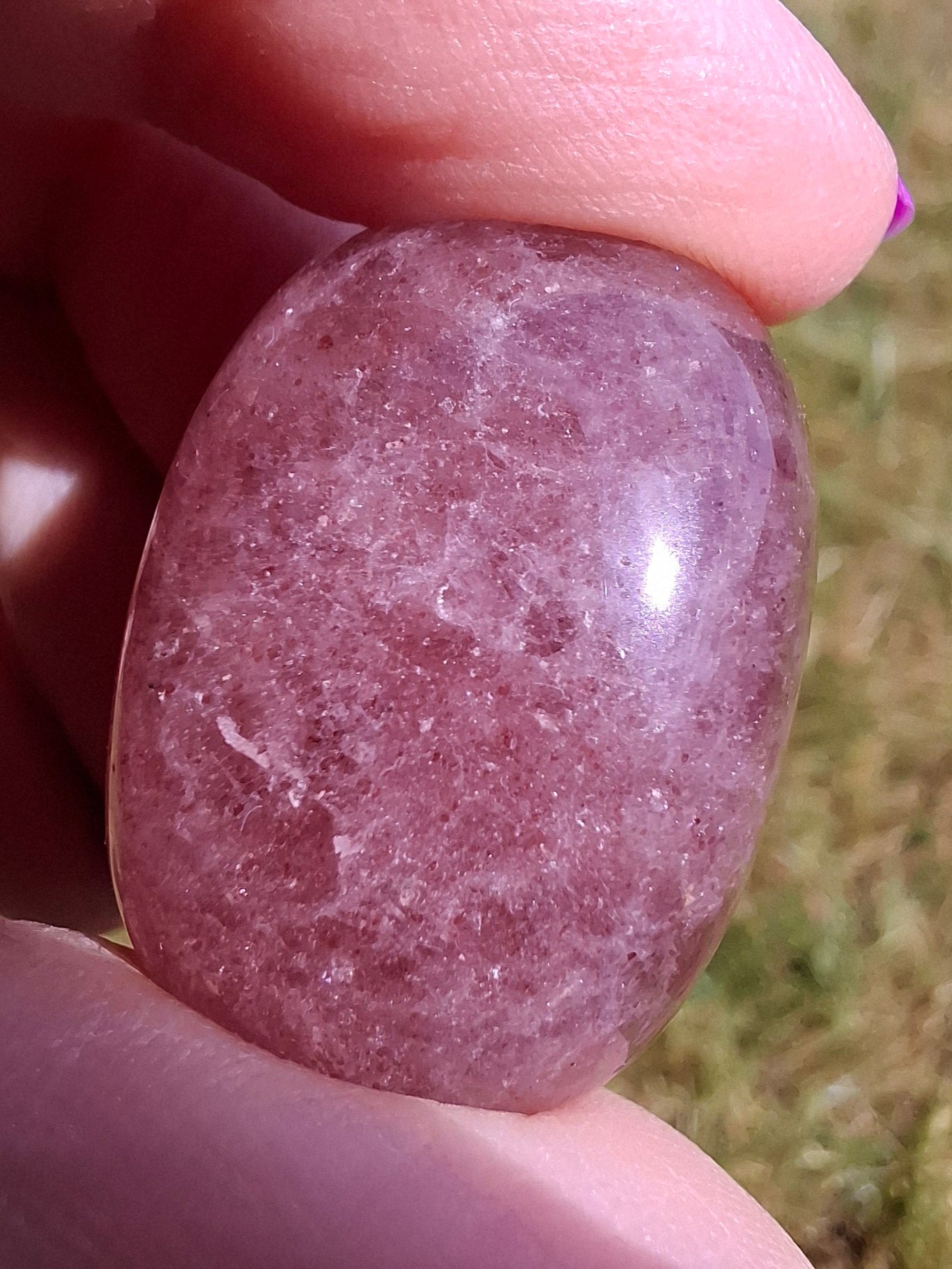 Strawberry Quartz, Tumble Stone, Crystal