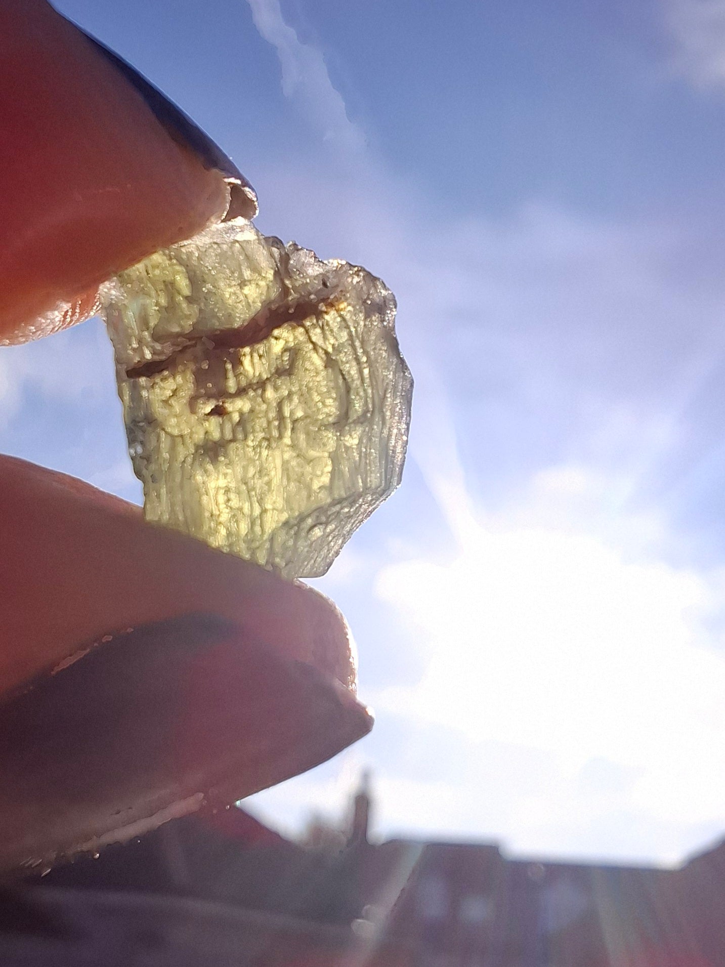 Moldavite Piece, 1.00g, Tektite (Ref: 1399)