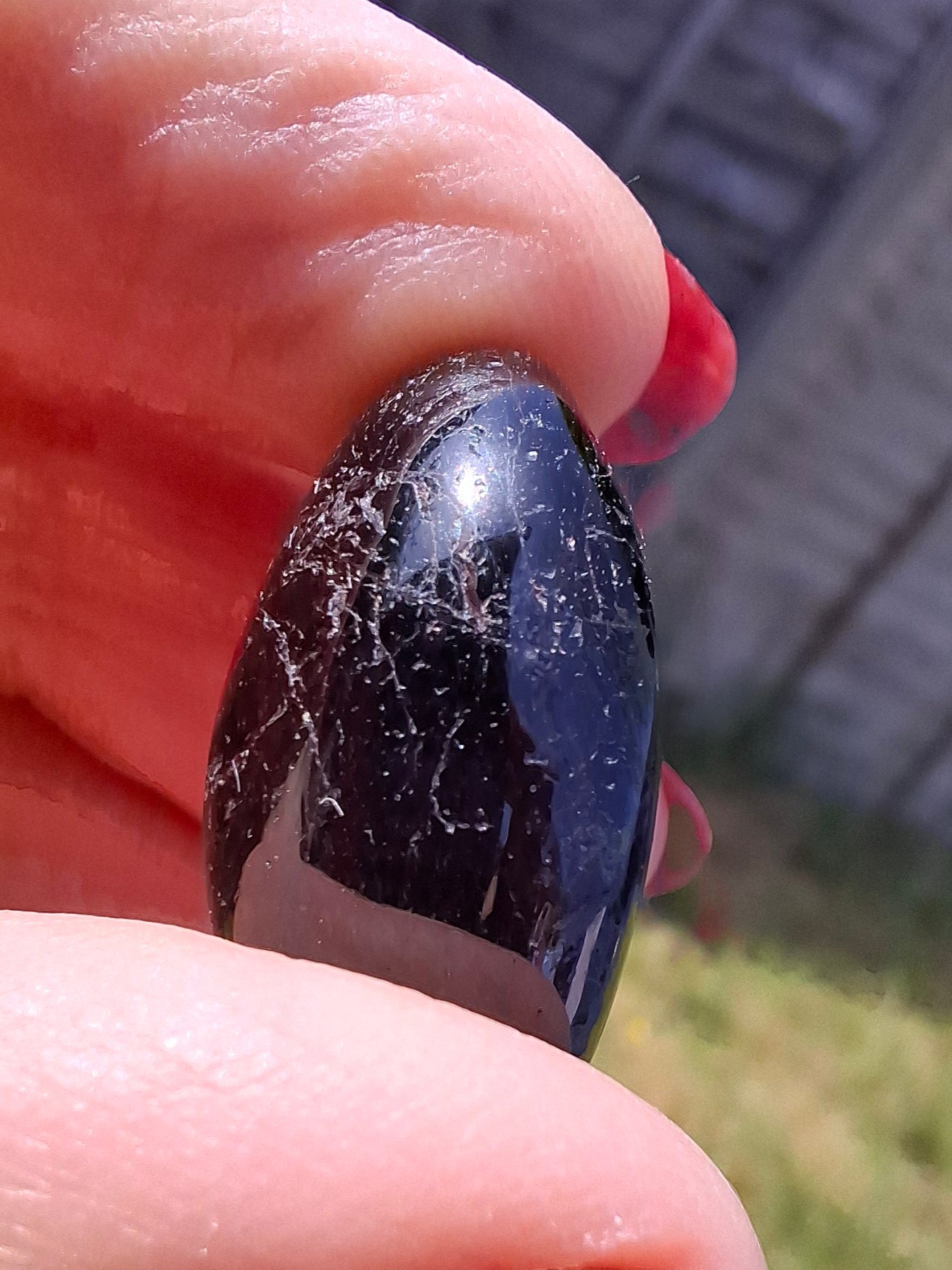 Black Tourmaline, Tumble Stone, Crystal (Ref: T223)