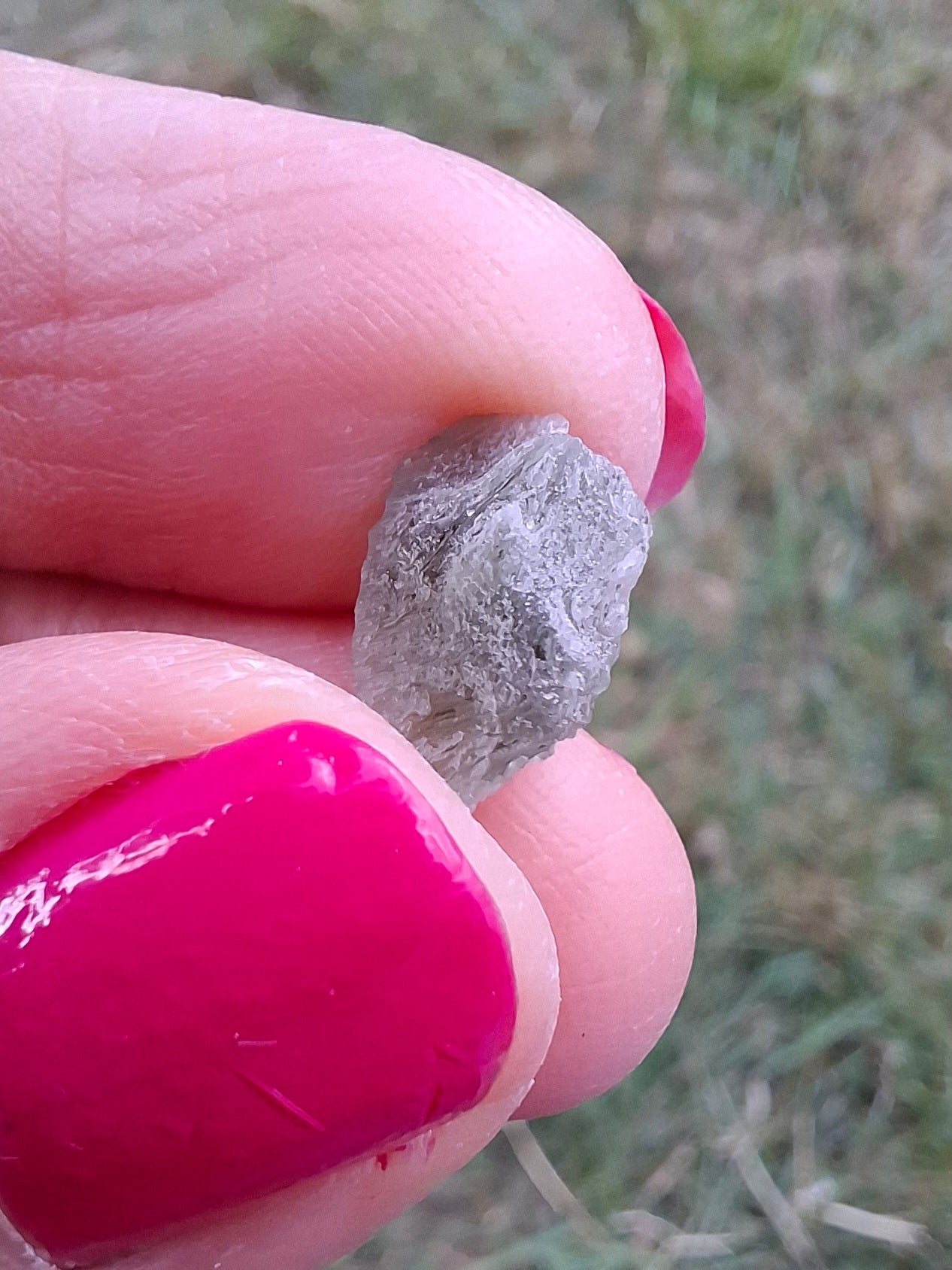 Moldavite Piece, SNOWFLAKE, FROSTED, BRUSNA, 0.50g, Tektite (Ref: 1498)