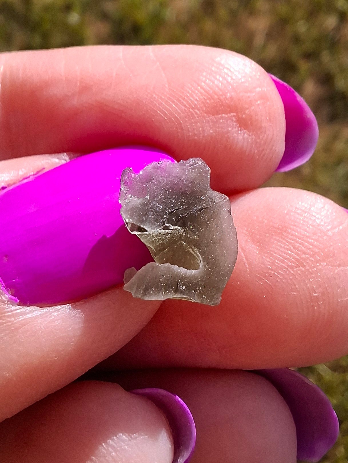 Moldavite Piece, 0.45g, Tektite (Ref: 1444)