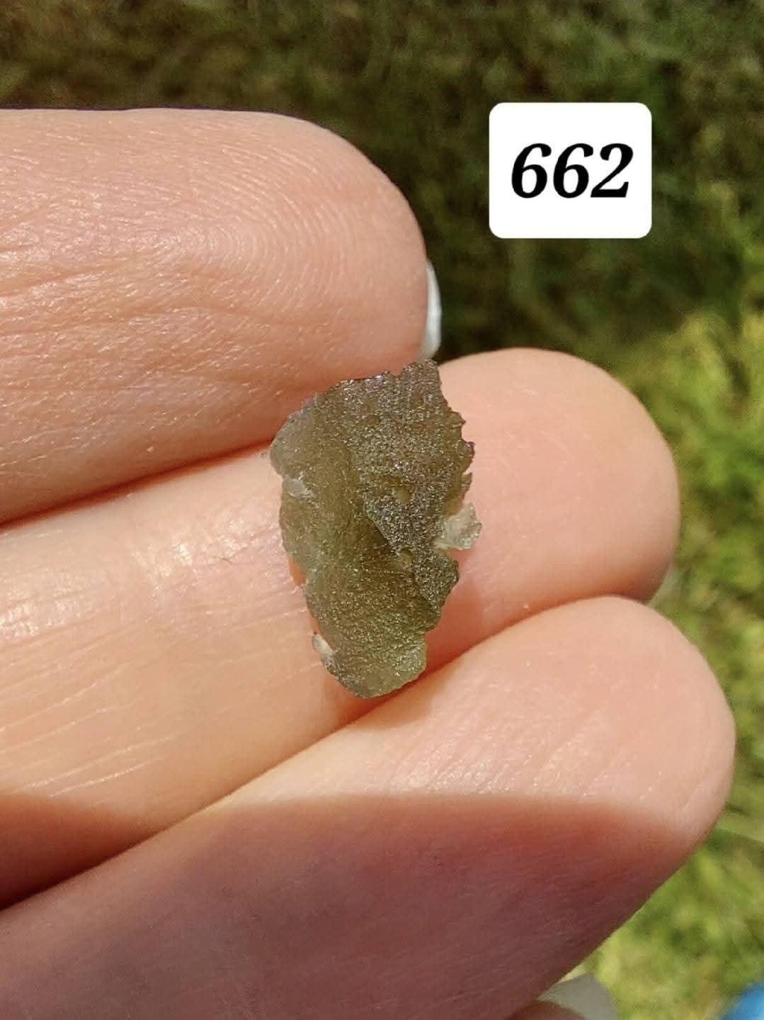 Moldavite Piece, 0.53g, Tektite (Ref: 662)