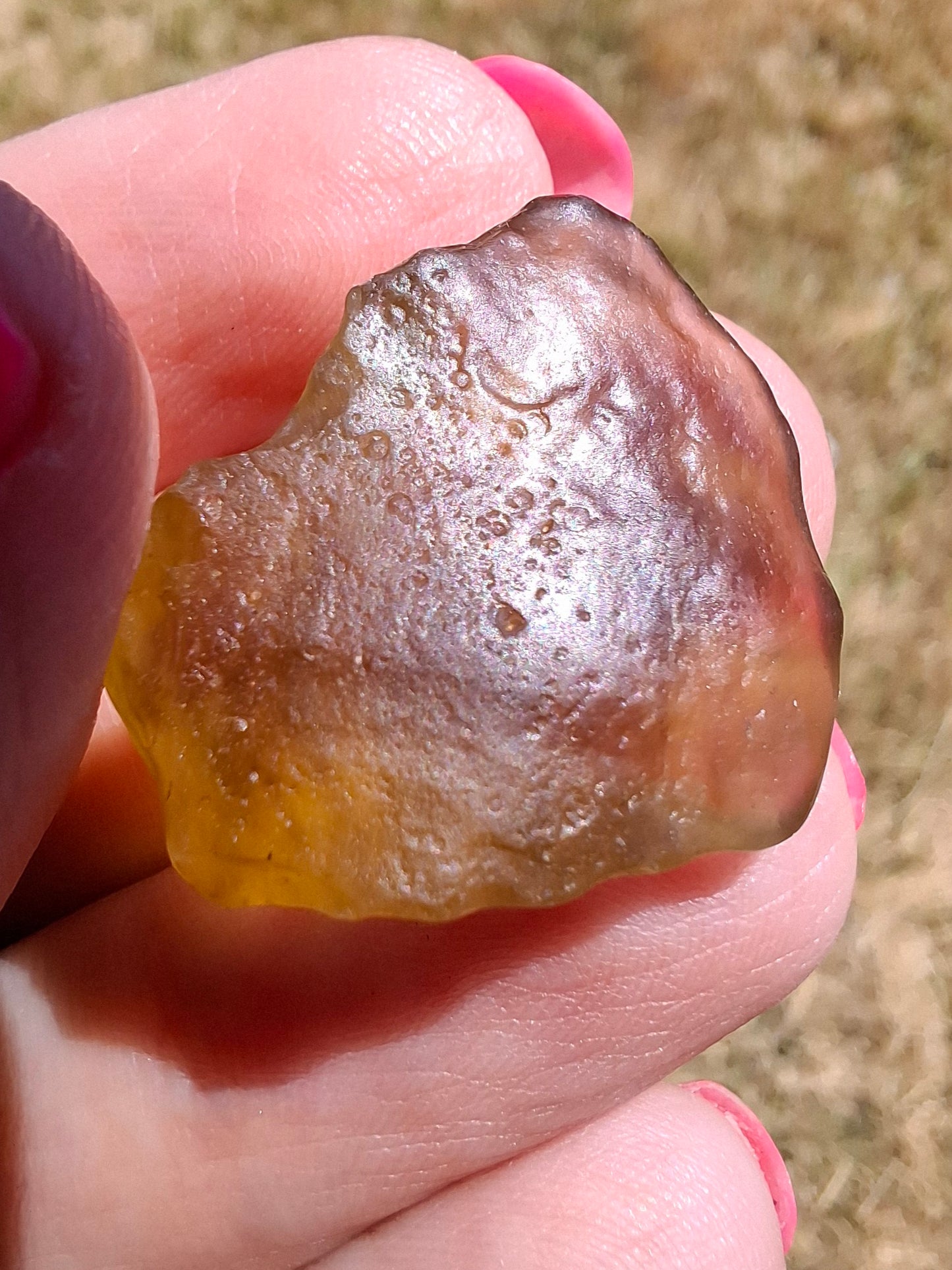 Libyan Desert Glass (darker) Piece, 4.84g, Tektite (Ref: L1360)
