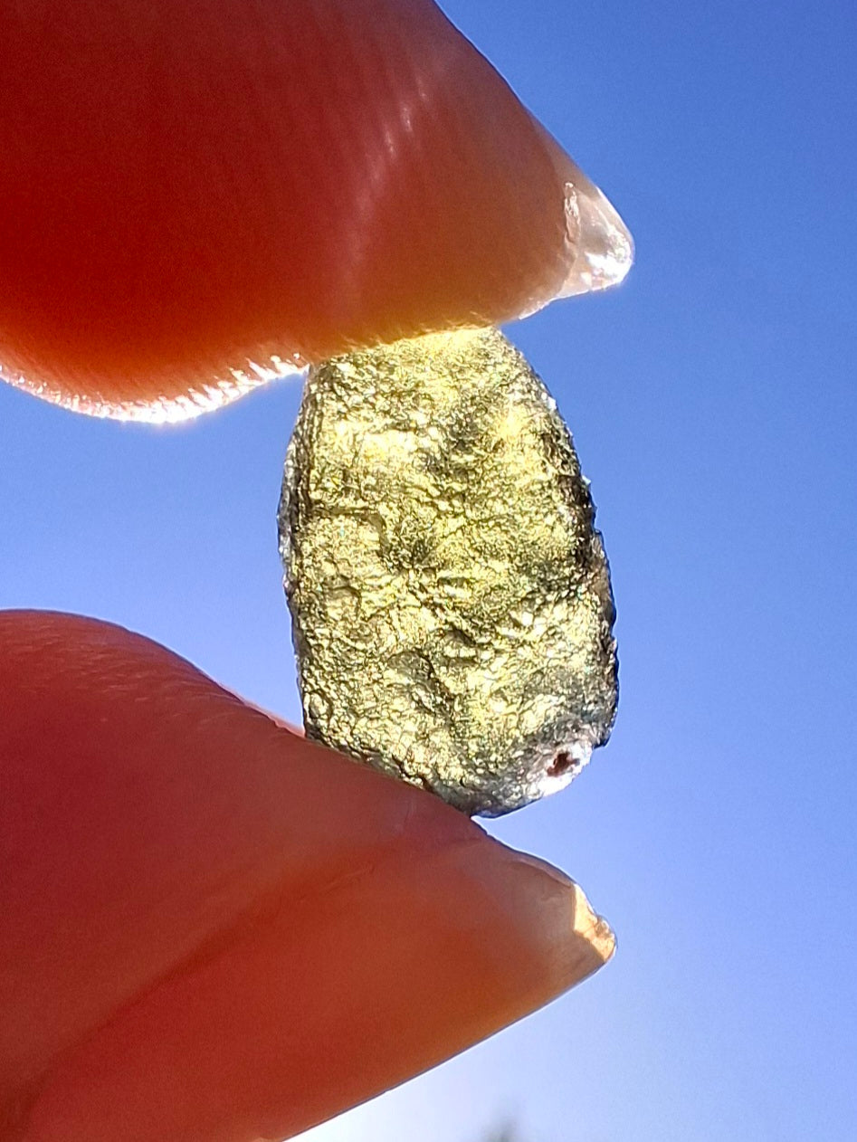 Moldavite Piece, 0.59g, Tektite (Ref: 1413)