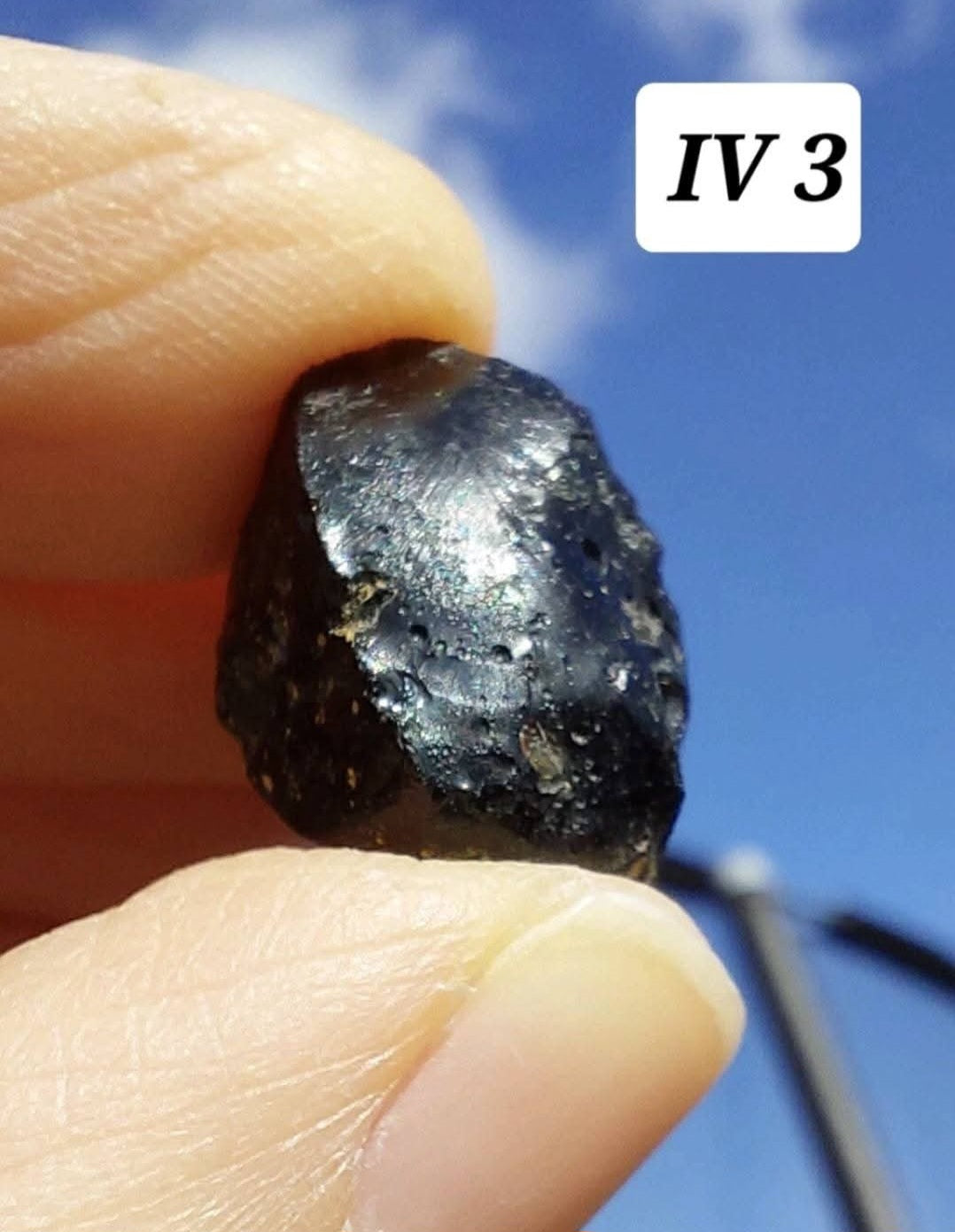 Ivory Coast (Ivorite), RAREST TEKTITE IN THE WORLD, 4.01g, Tektite (Ref: IV3)