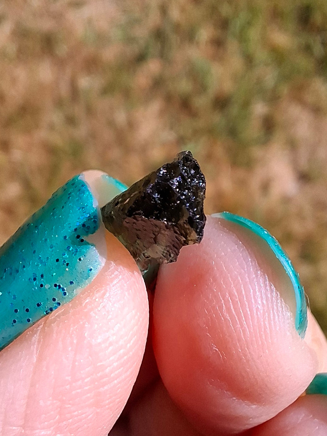 Moldavite small Piece, 0.34g, Tektite (Ref: 1421)
