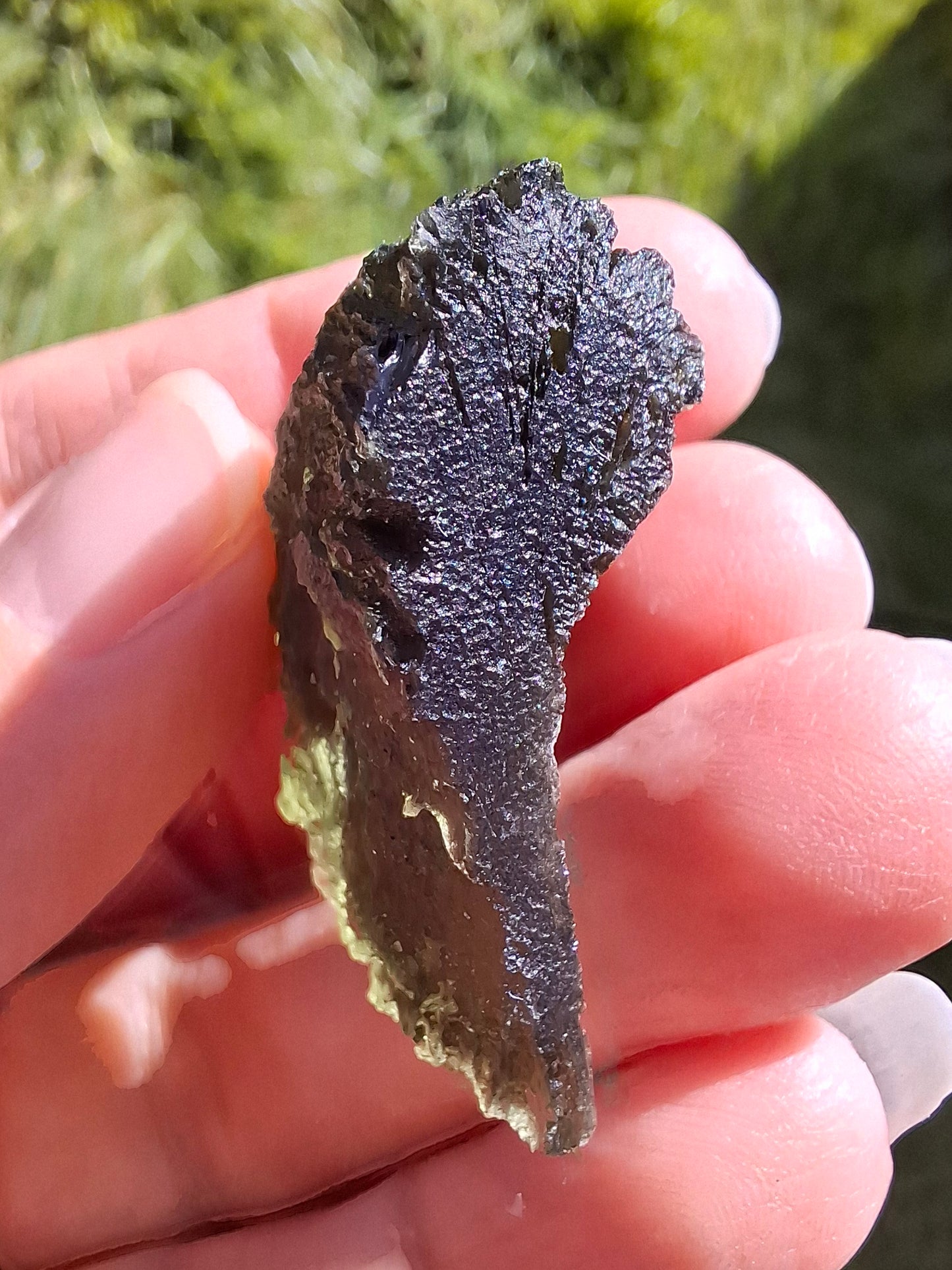Moldavite Piece, SLAVCE, 13.52g, Tektite (Ref: 1178)