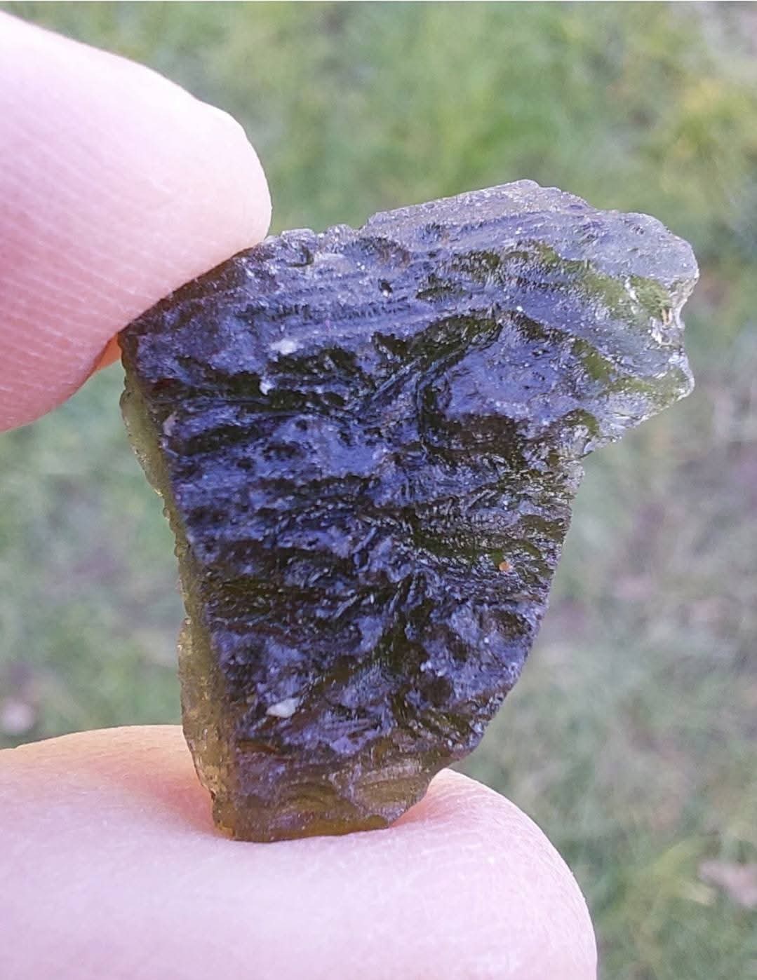 Moldavite Piece, CHLUM, 3.51g, Tektite (Ref: 1053)