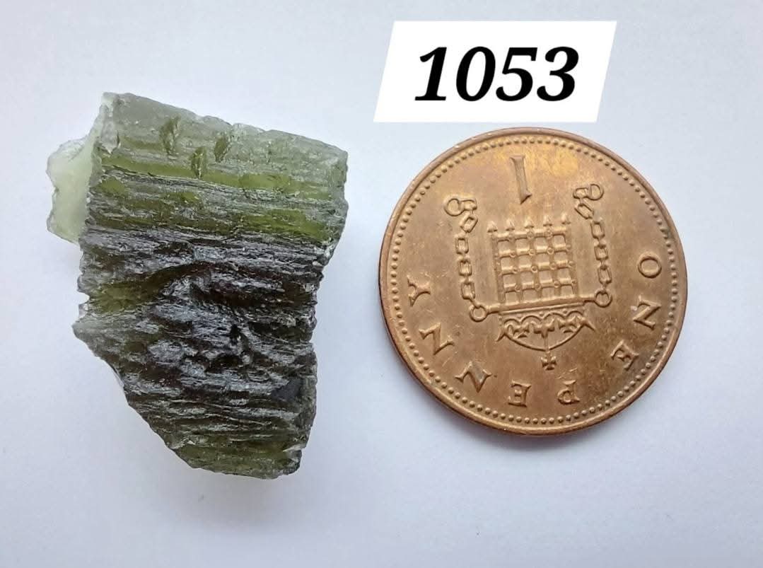 Moldavite Piece, CHLUM, 3.51g, Tektite (Ref: 1053)