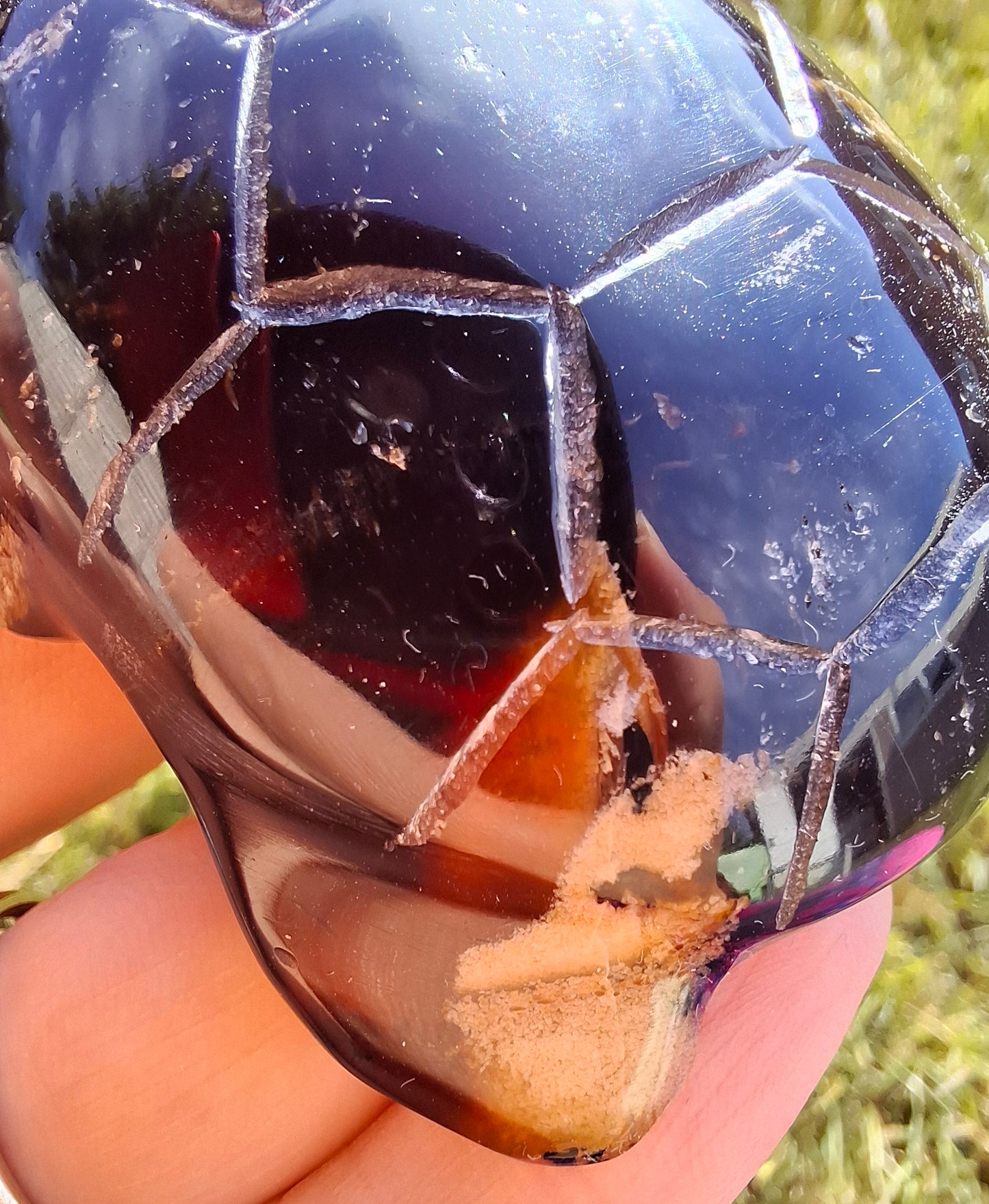 Red Amber Turtle, 56.87g, Carving, Fossil (Ref: TT2)