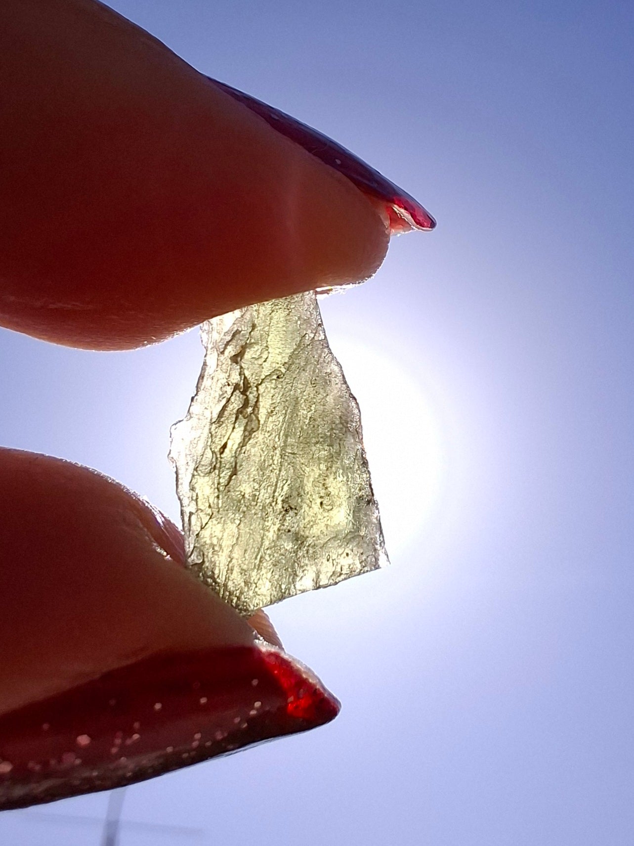 Moldavite Piece, 0.68g, Tektite (Ref: 1471)
