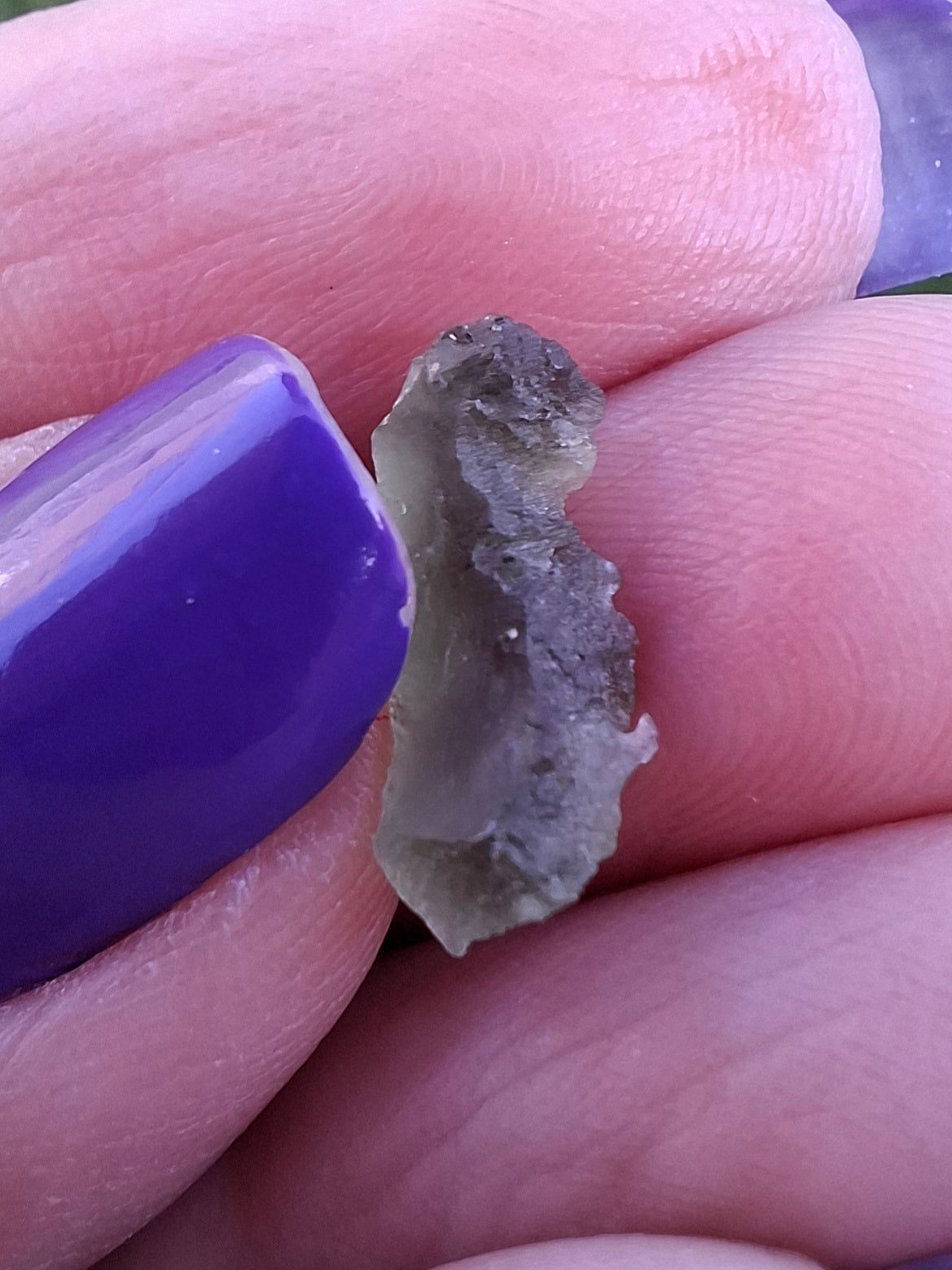 Moldavite Piece, 0.40g, Tektite (Ref: 1487)