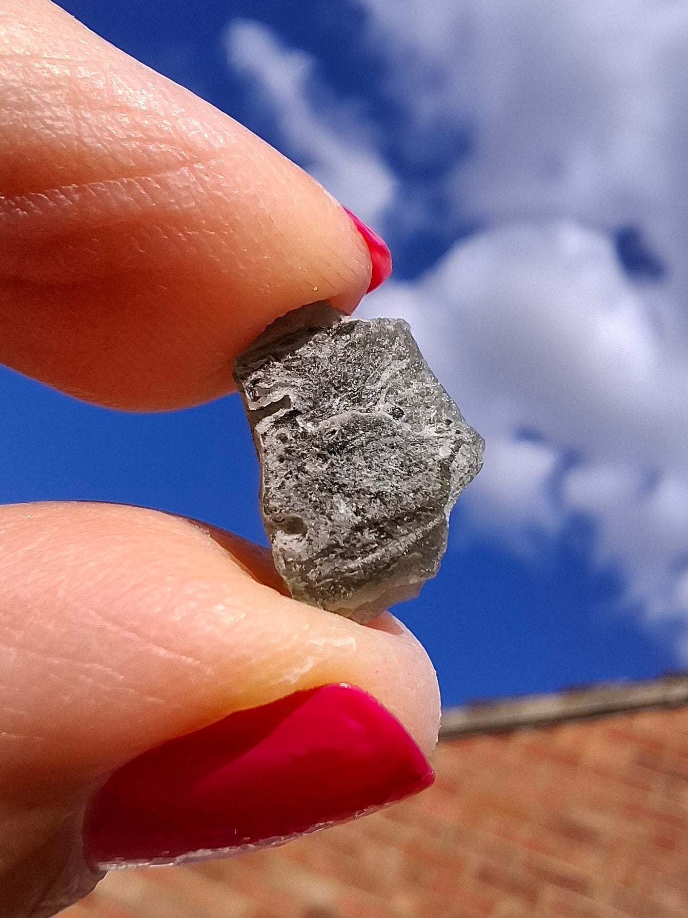Moldavite Piece, SNOWFLAKE, FROSTED, BRUSNA, Tektite (Ref: 1493)