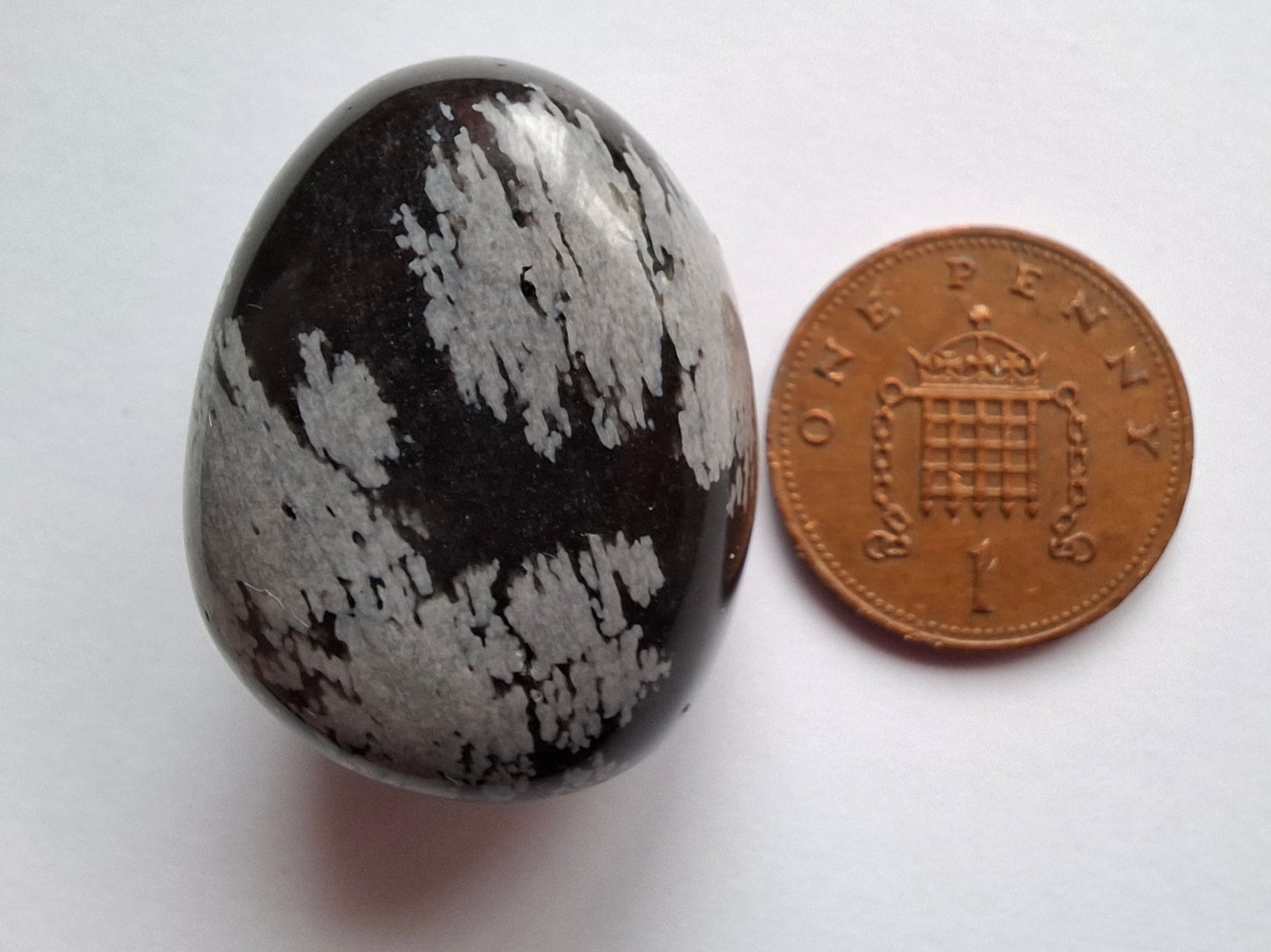 Snowflake Obsidian, Tumble Stone, Crystal (Ref: T98)