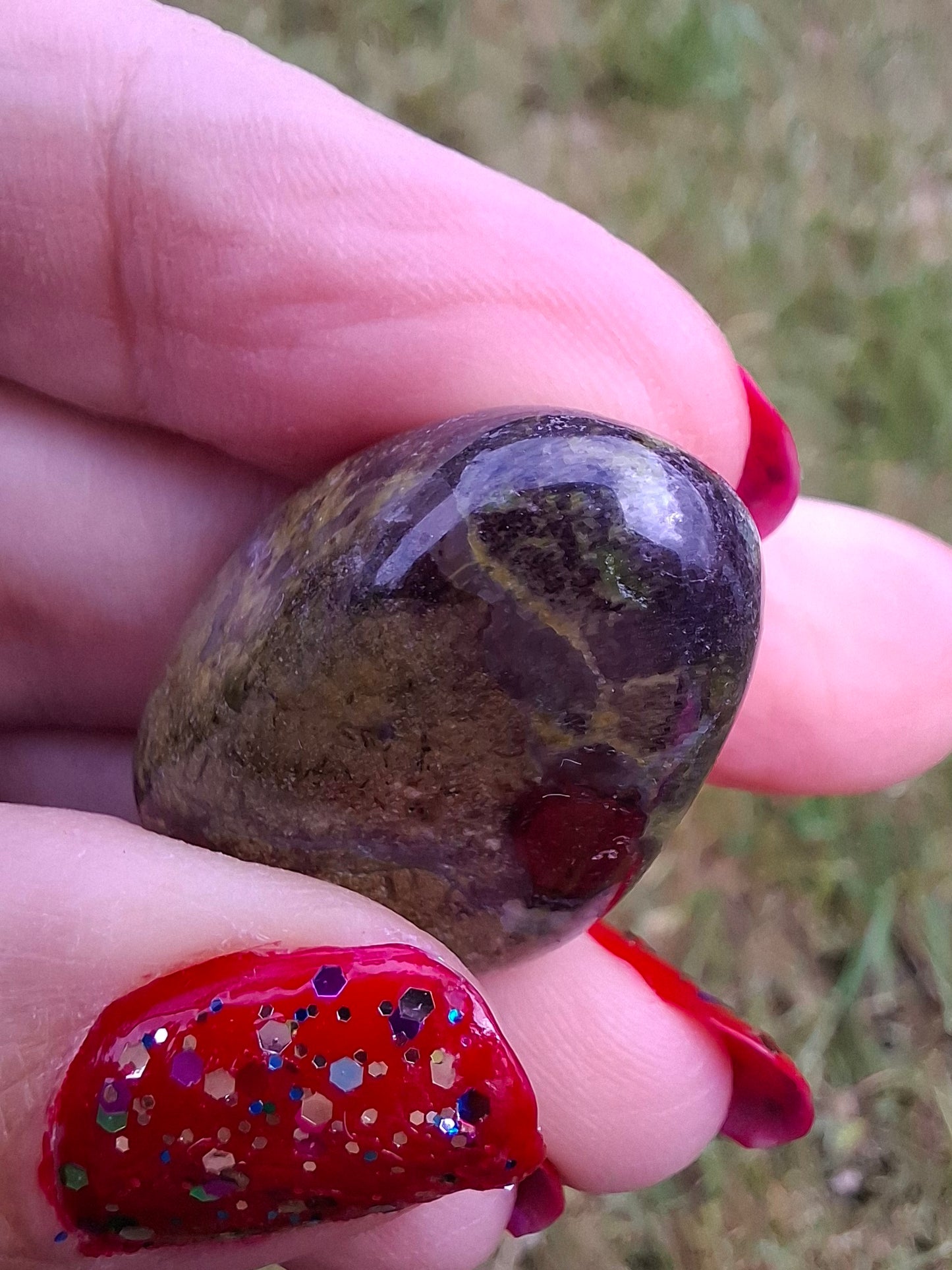 Dragons Blood Jasper, Tumble Stone, Crystal (Ref: T110)