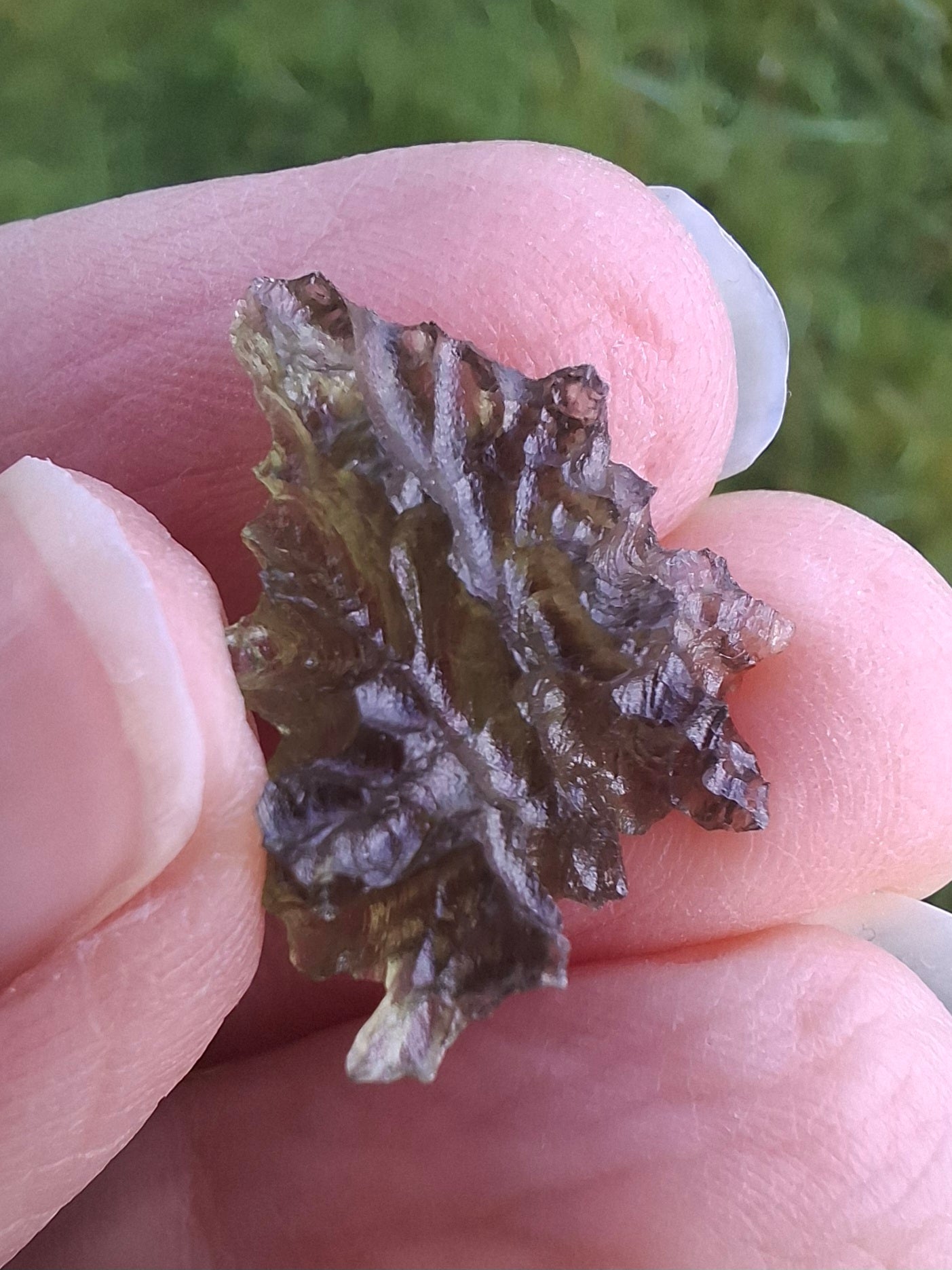 Moldavite Piece, JEZKOVNA BESEDNICE, 1.46g, Tektite (Ref: 1267)