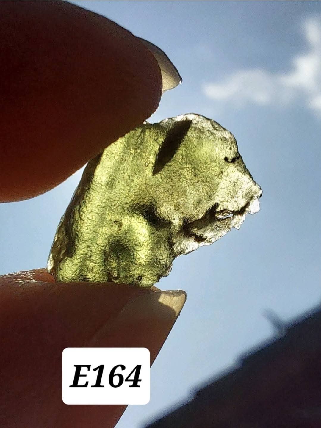 Moldavite Piece, 0.81g, Tektite (Ref: E164)