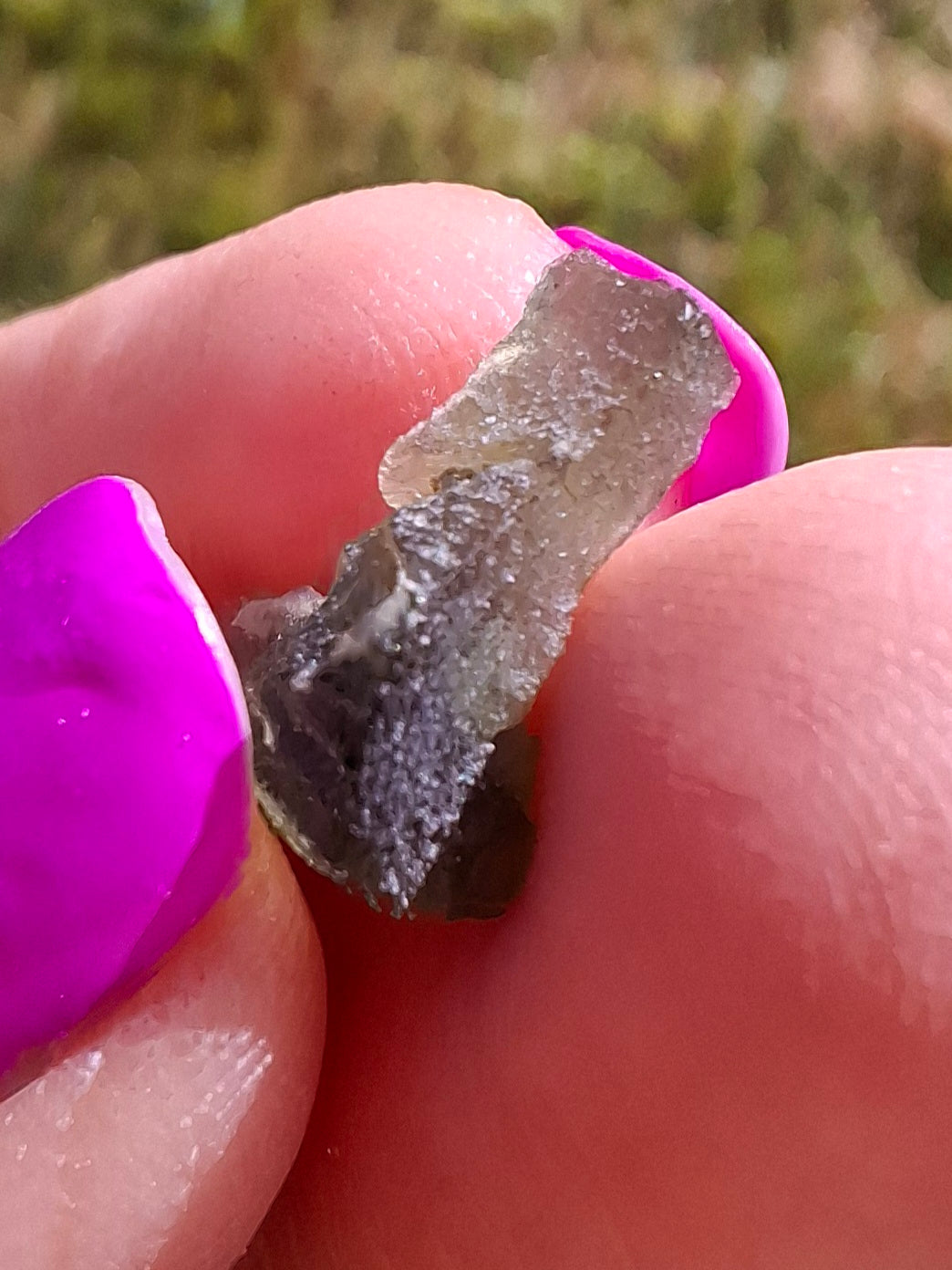 Moldavite Piece, 0.66g, Tektite (Ref: 1436)