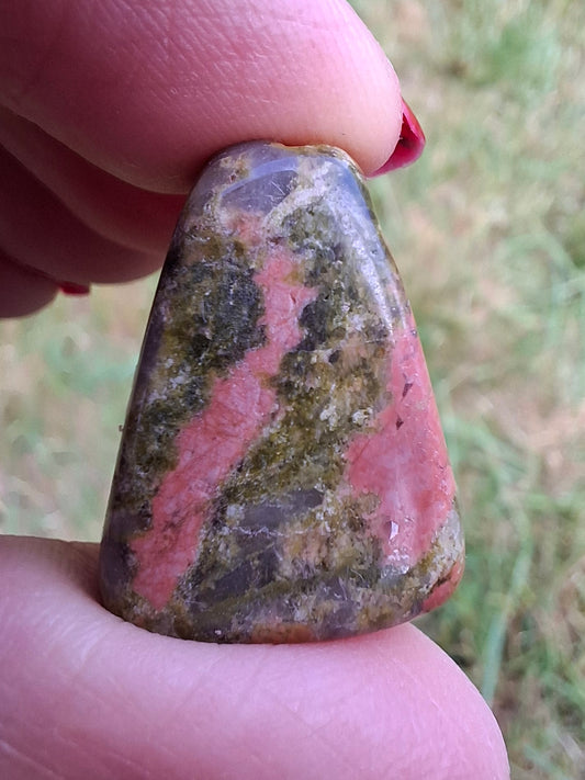 Unakite, Tumble Stone, Crystal (Ref: T185)
