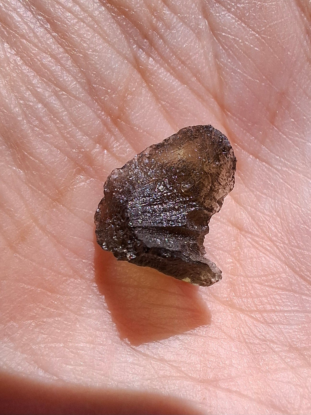 Moldavite Piece, 0.81g, Tektite (Ref: 1400)