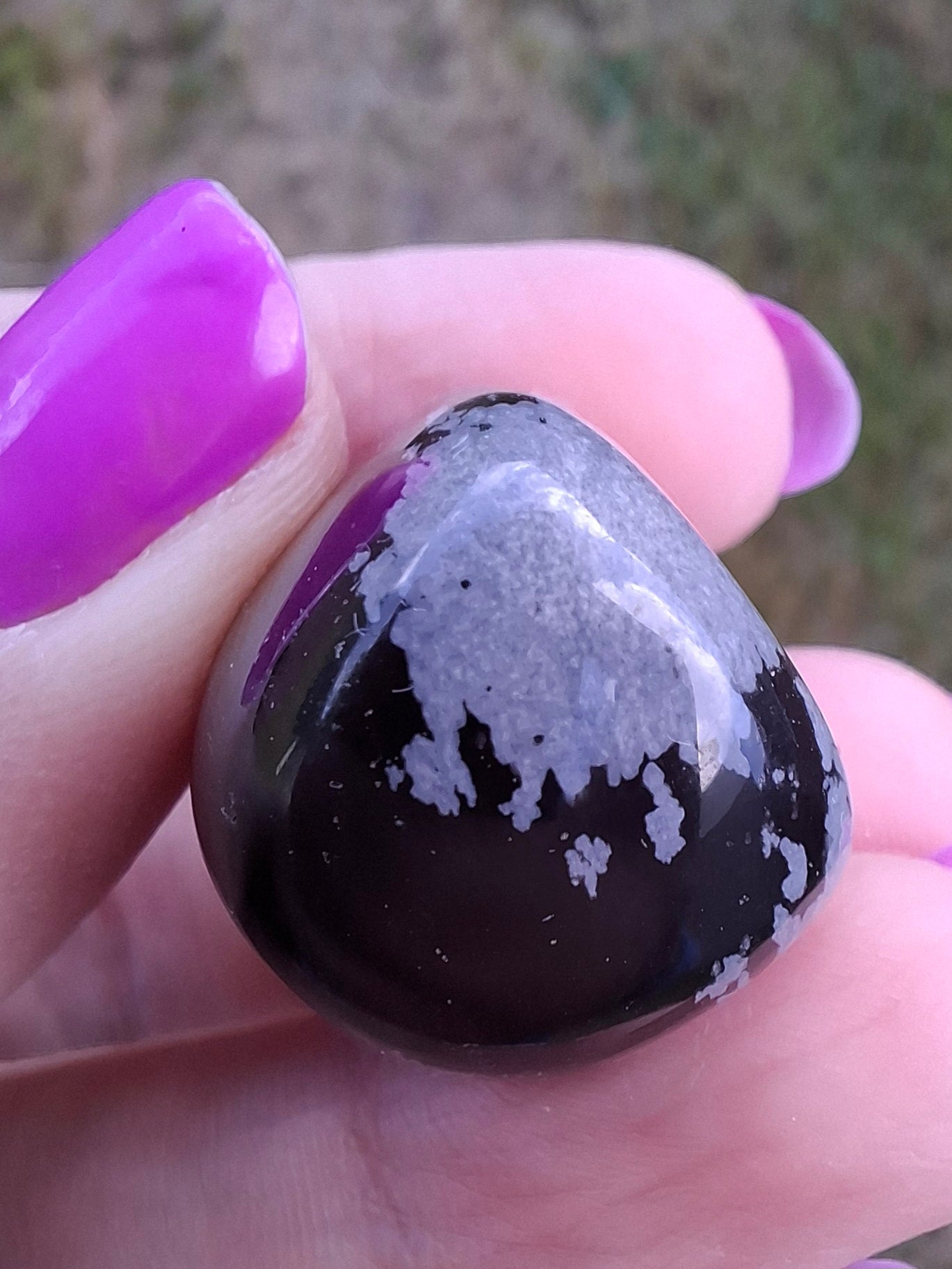 Snowflake Obsidian, Tumble Stone, Crystal (Ref: T99)