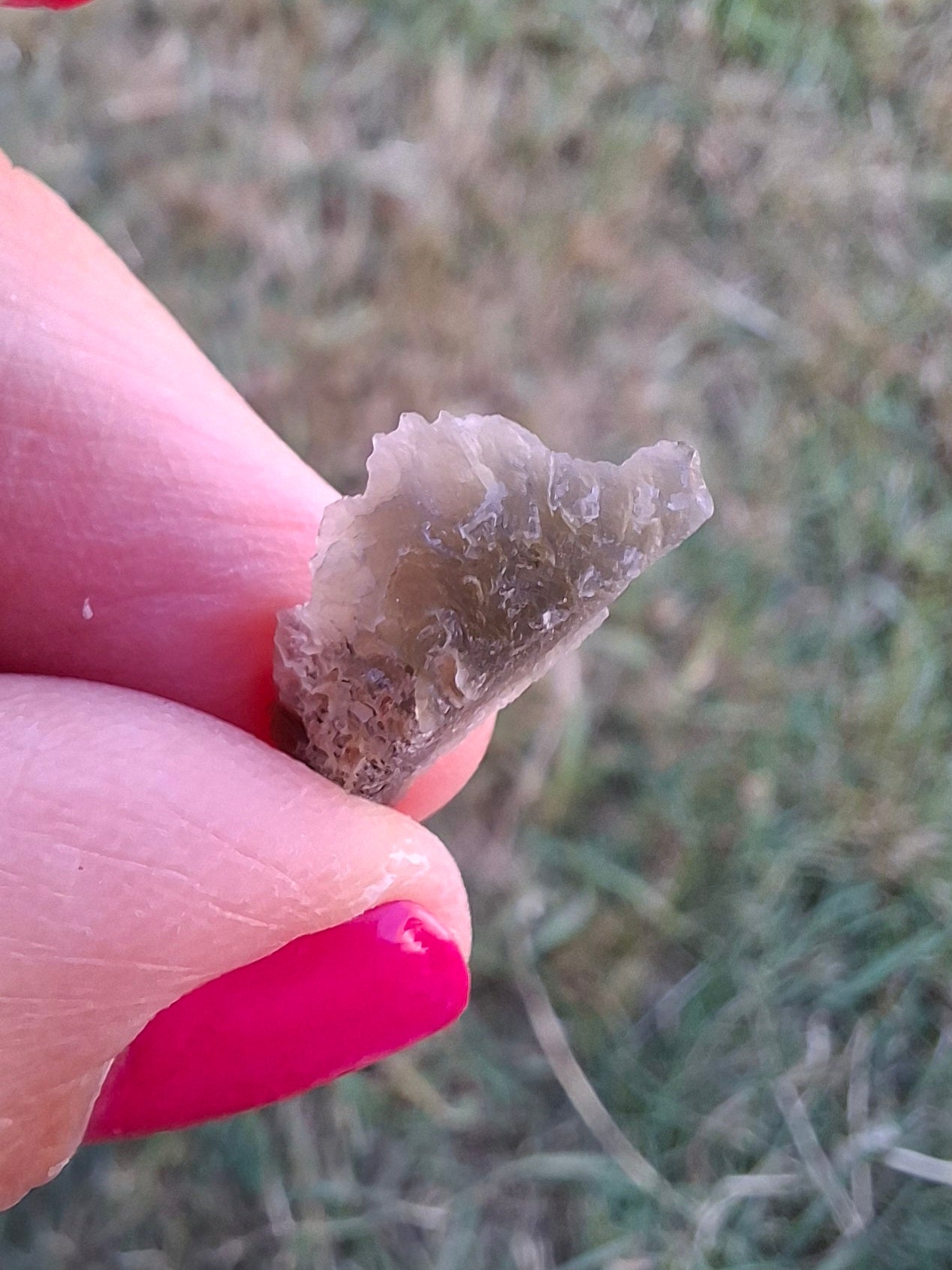 Moldavite Piece, SNOWFLAKE, FROSTED, BRUSNA, Tektite (Ref: 1491)