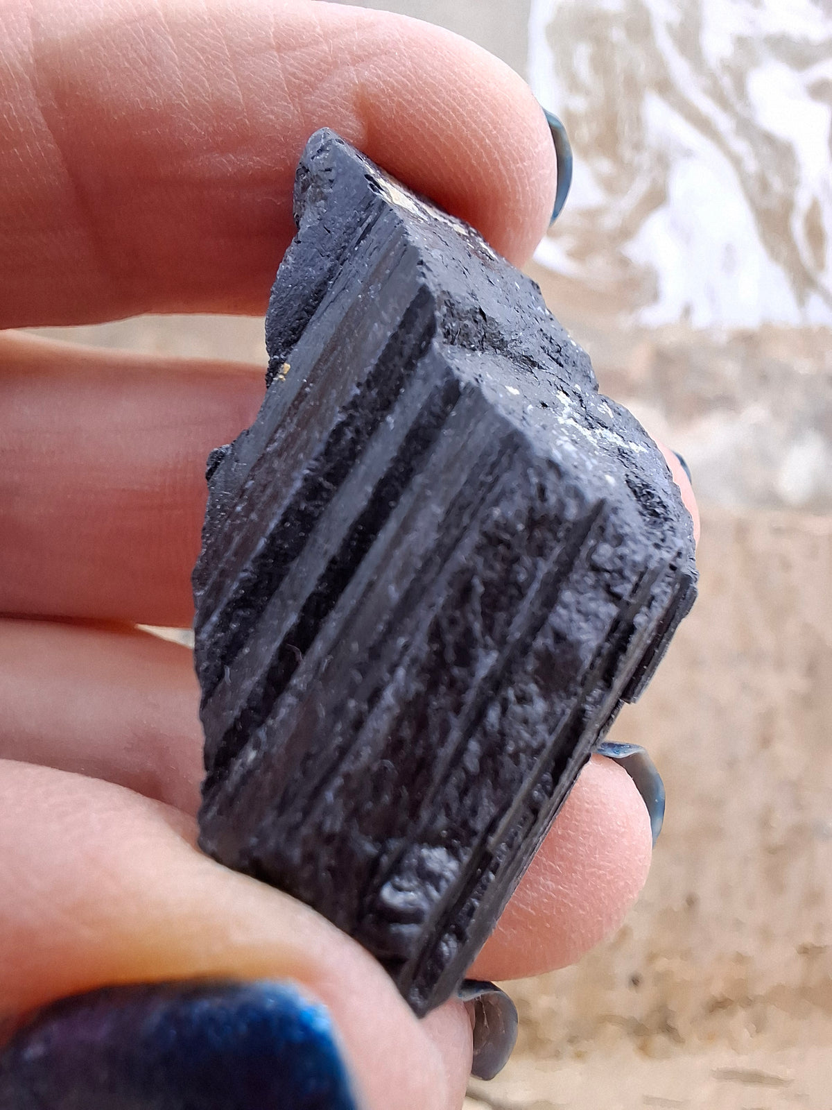 Black Tourmaline RAW, 14.77g, Crystal, (Ref: RBT1)
