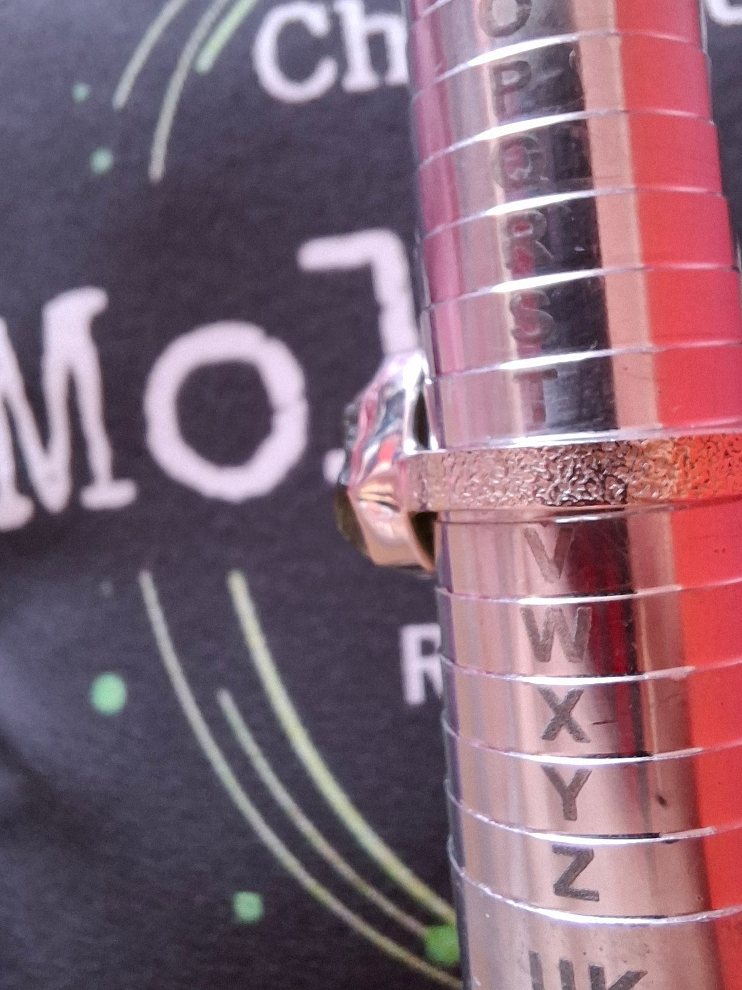 Moldavite Ring, size U, 925 Silver, Tektite (Ref: R323)
