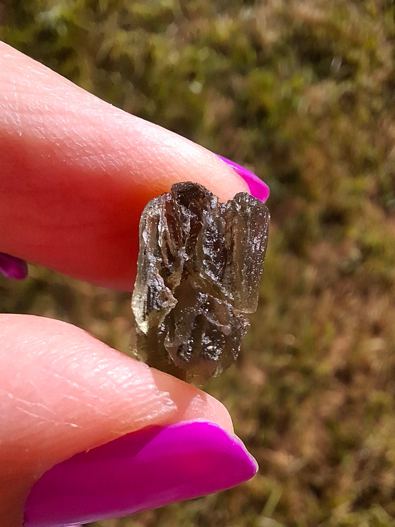 Moldavite Piece, 1.00g, Tektite (Ref: 1442)