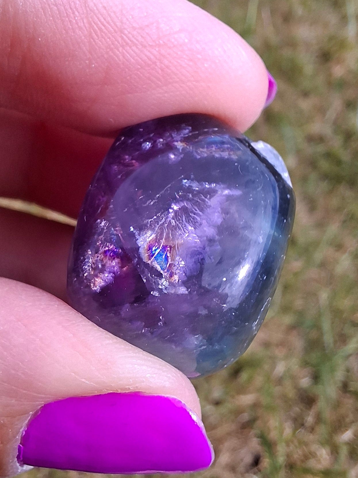 Fluorite, Tumble Stone, Crystal (Ref: T55)