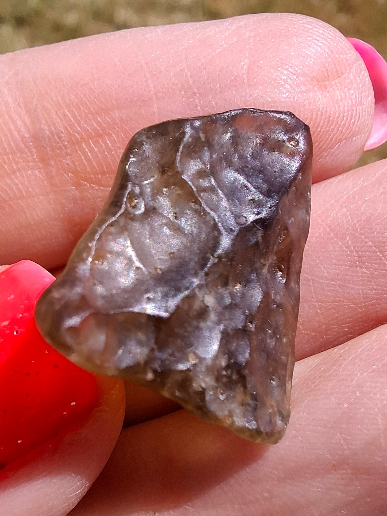 Libyan Desert Glass (darker) Piece, 3.40g, Tektite (Ref: L1362)