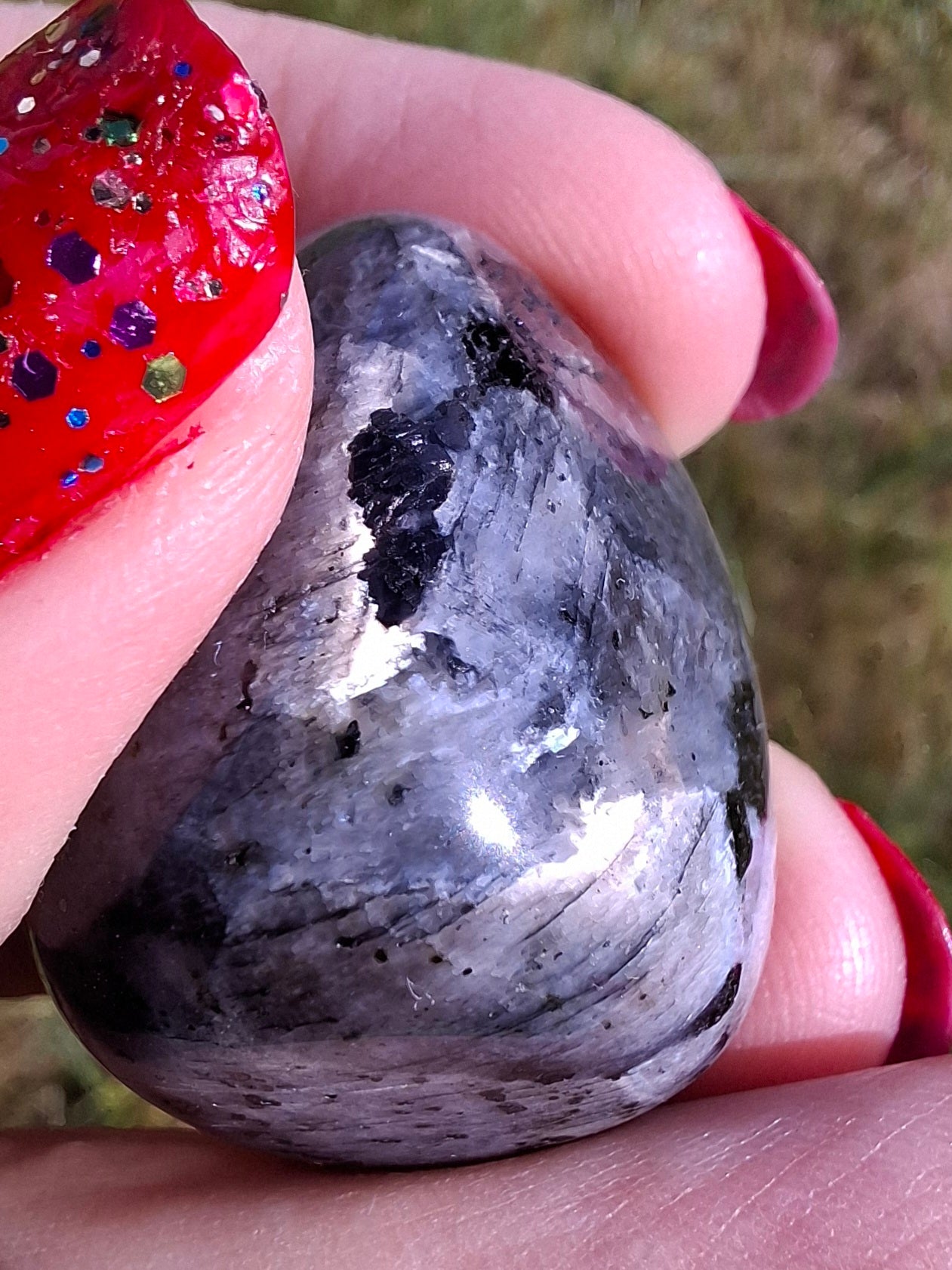 Larvikite, Tumble Stone, Crystal (Ref: T126)