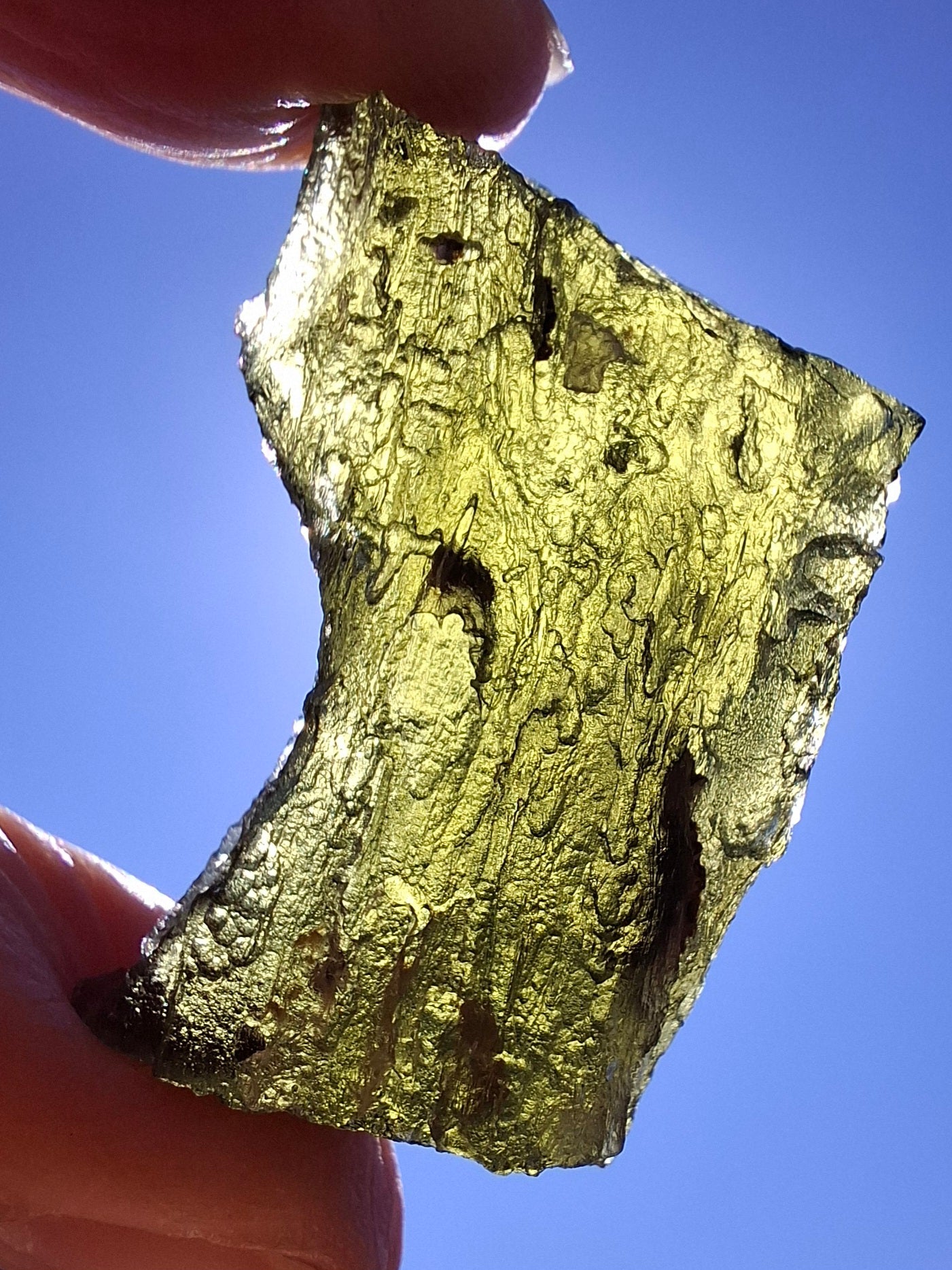 Moldavite Piece, JAKULE, 12.00g, Tektite (Ref: 1175)