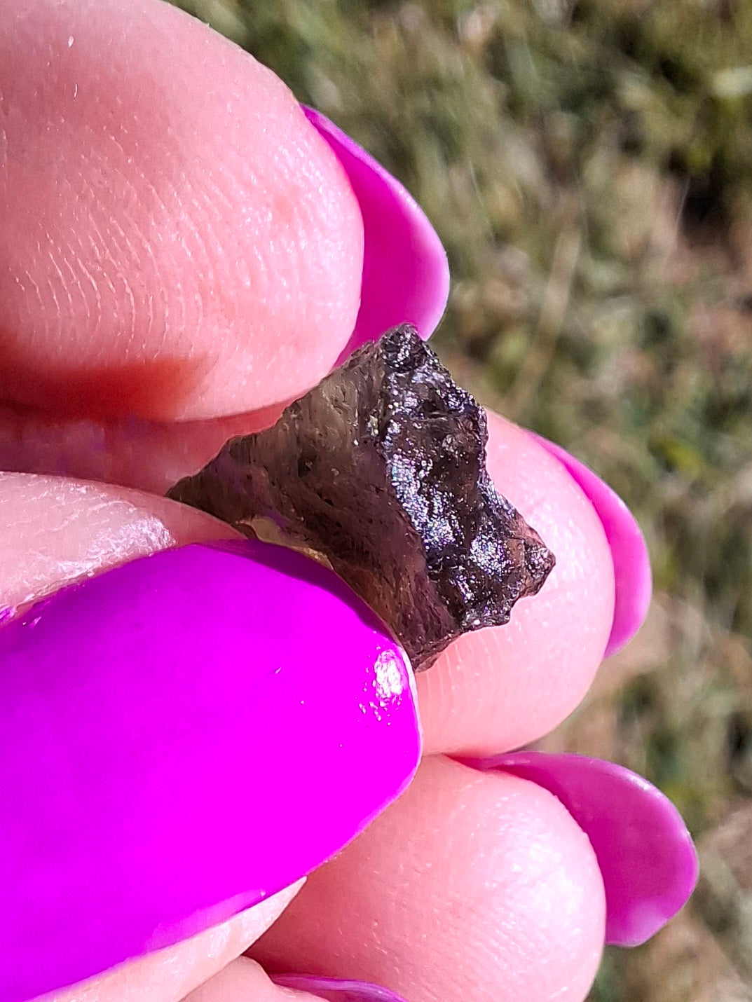 Moldavite Piece, 0.82g, Tektite (Ref: 1454)