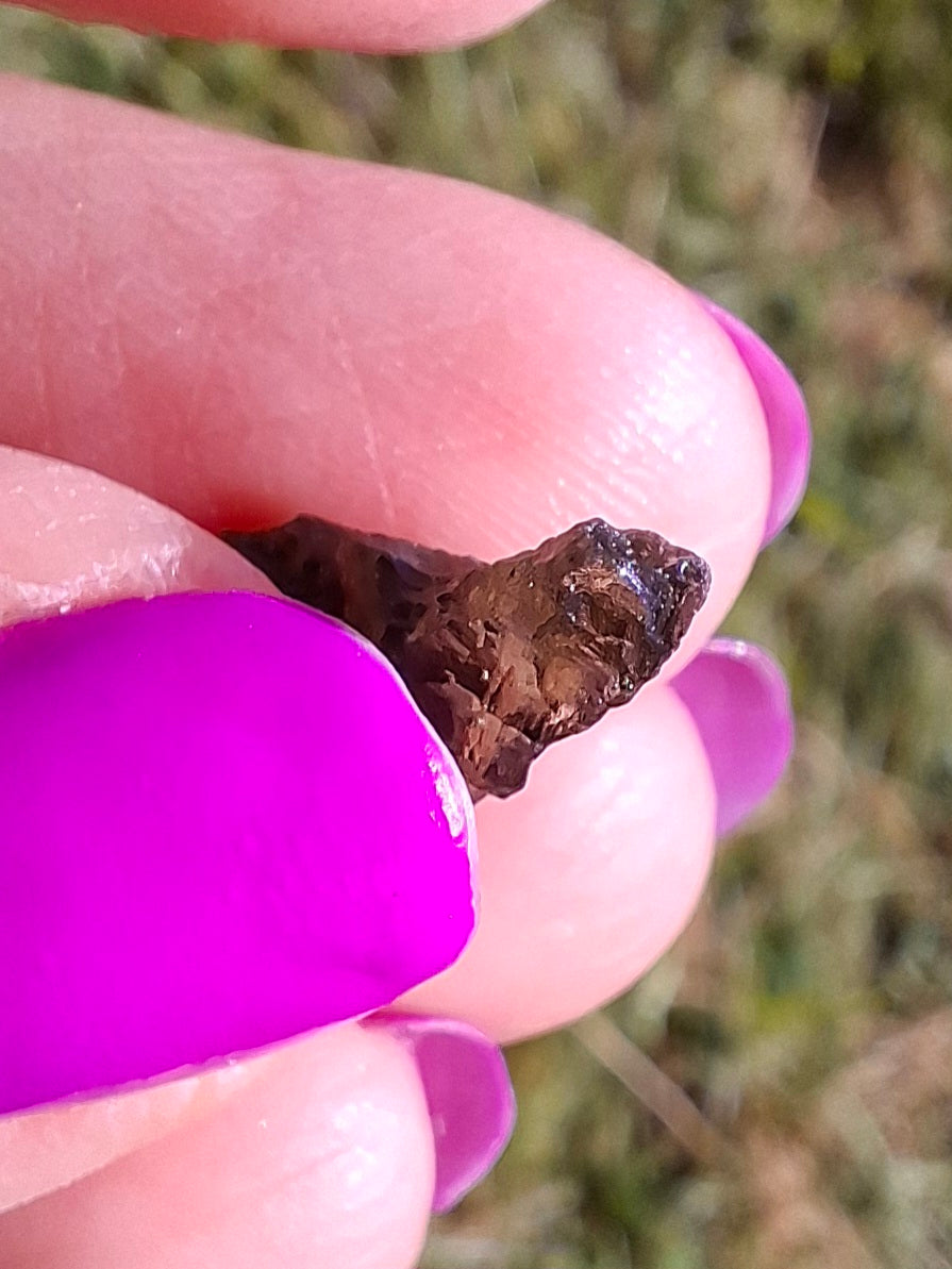 Moldavite Piece, 0.61g, Tektite (Ref: 1457)