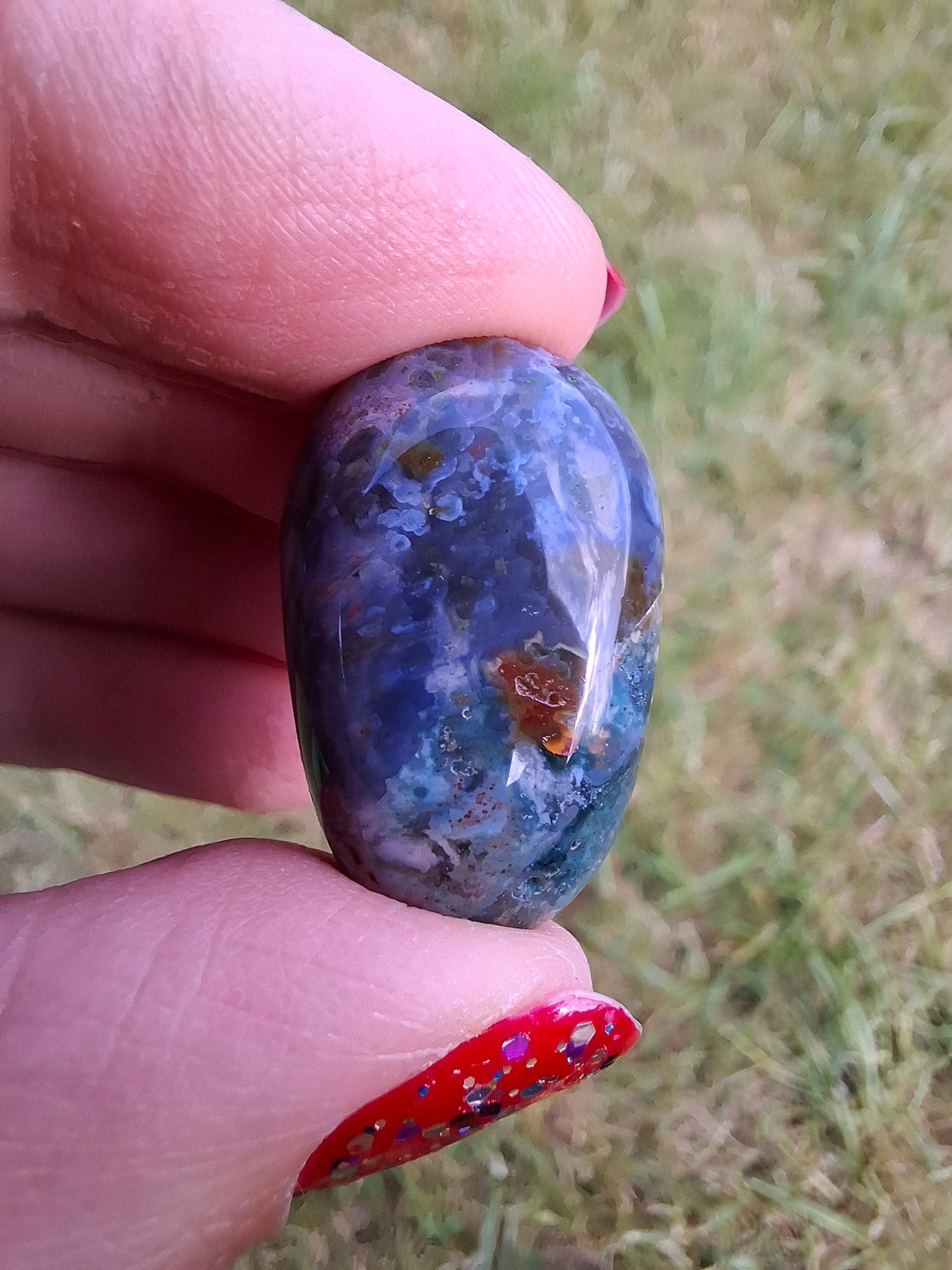 Ocean Jasper, Tumble Stone, Crystal (Ref: T200)