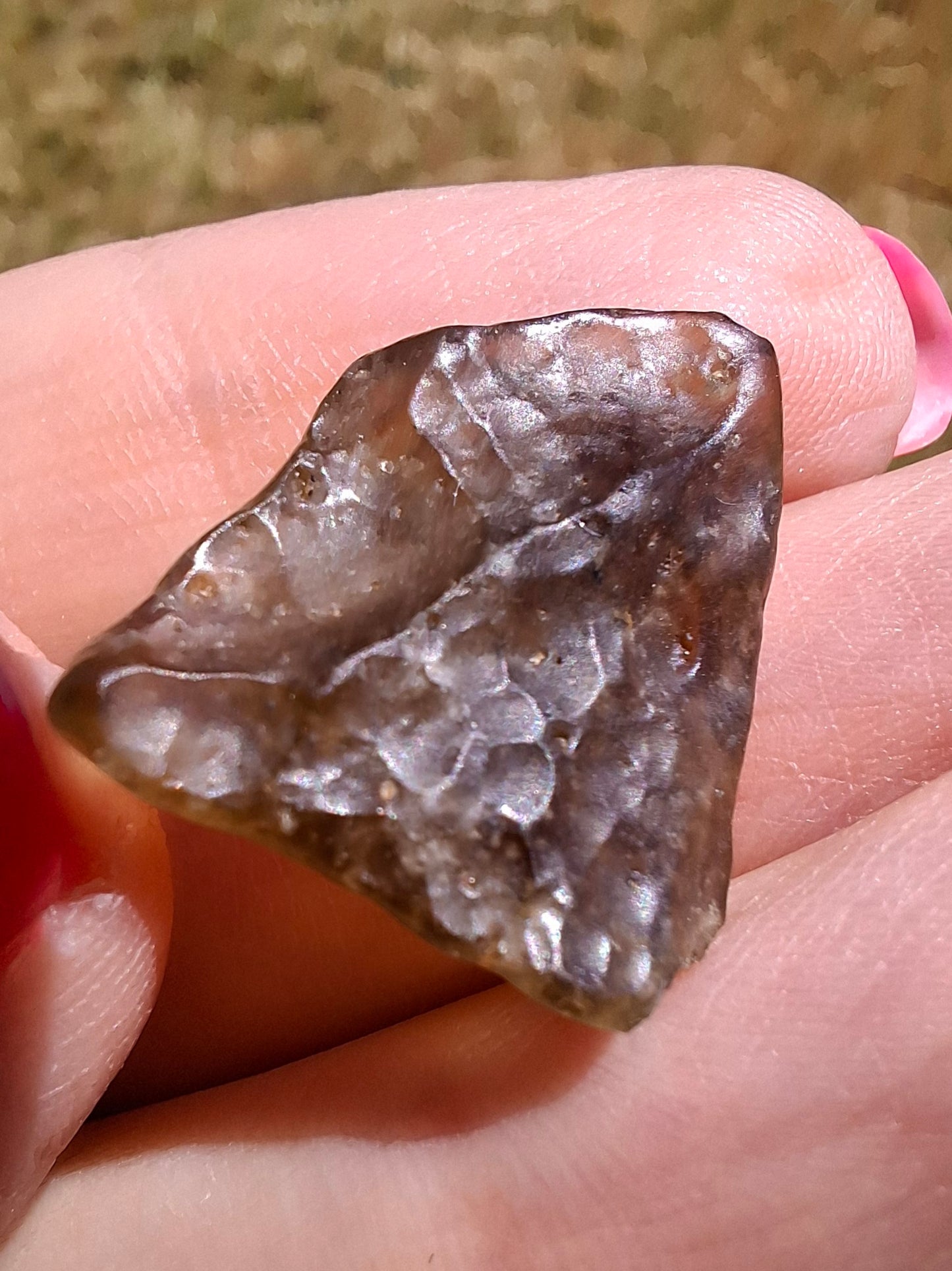 Libyan Desert Glass (darker) Piece, 3.40g, Tektite (Ref: L1362)